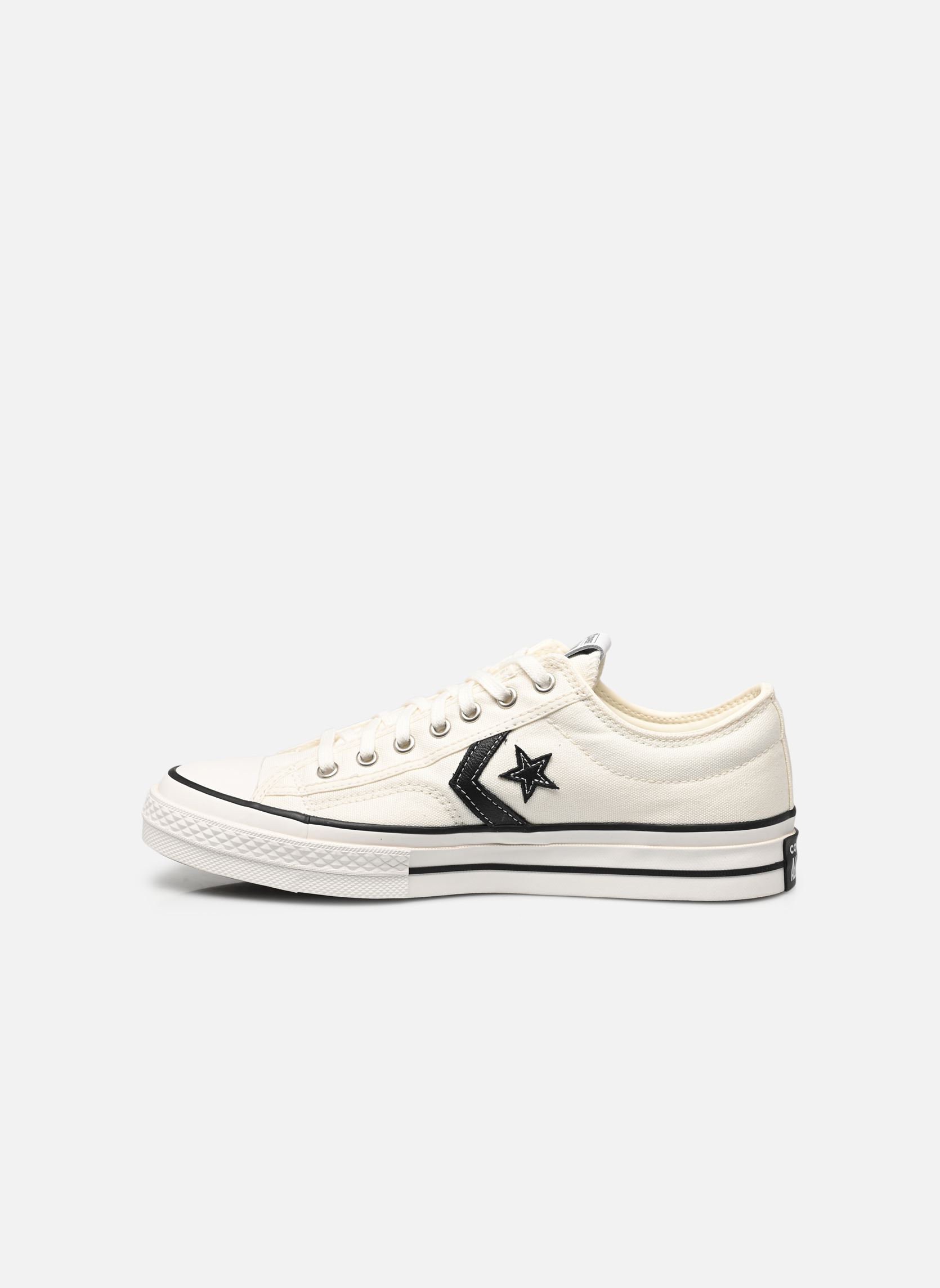 Baskets toile Star Player 76 Ox homme blanc Converse Baskets toile Star Player 76 Ox homme blanc VINTAGE WHITE/BLACK