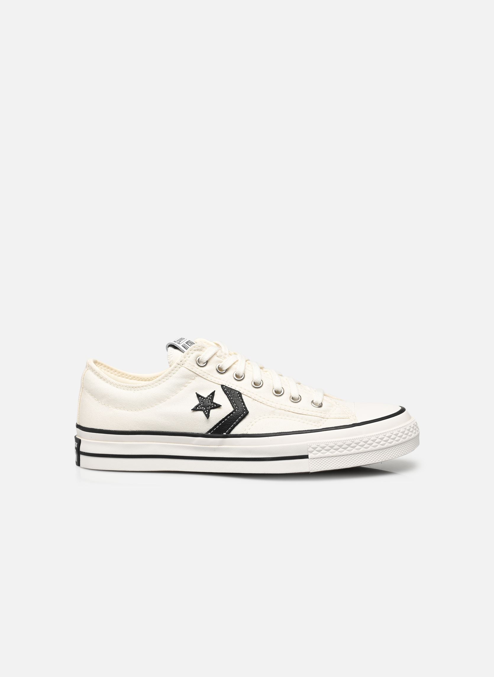 Baskets toile Star Player 76 Ox homme blanc Converse Baskets toile Star Player 76 Ox homme blanc VINTAGE WHITE/BLACK