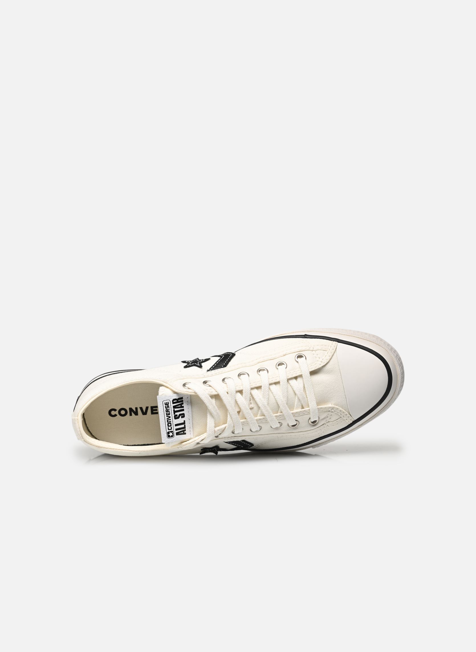 Baskets toile Star Player 76 Ox homme blanc Converse Baskets toile Star Player 76 Ox homme blanc VINTAGE WHITE/BLACK