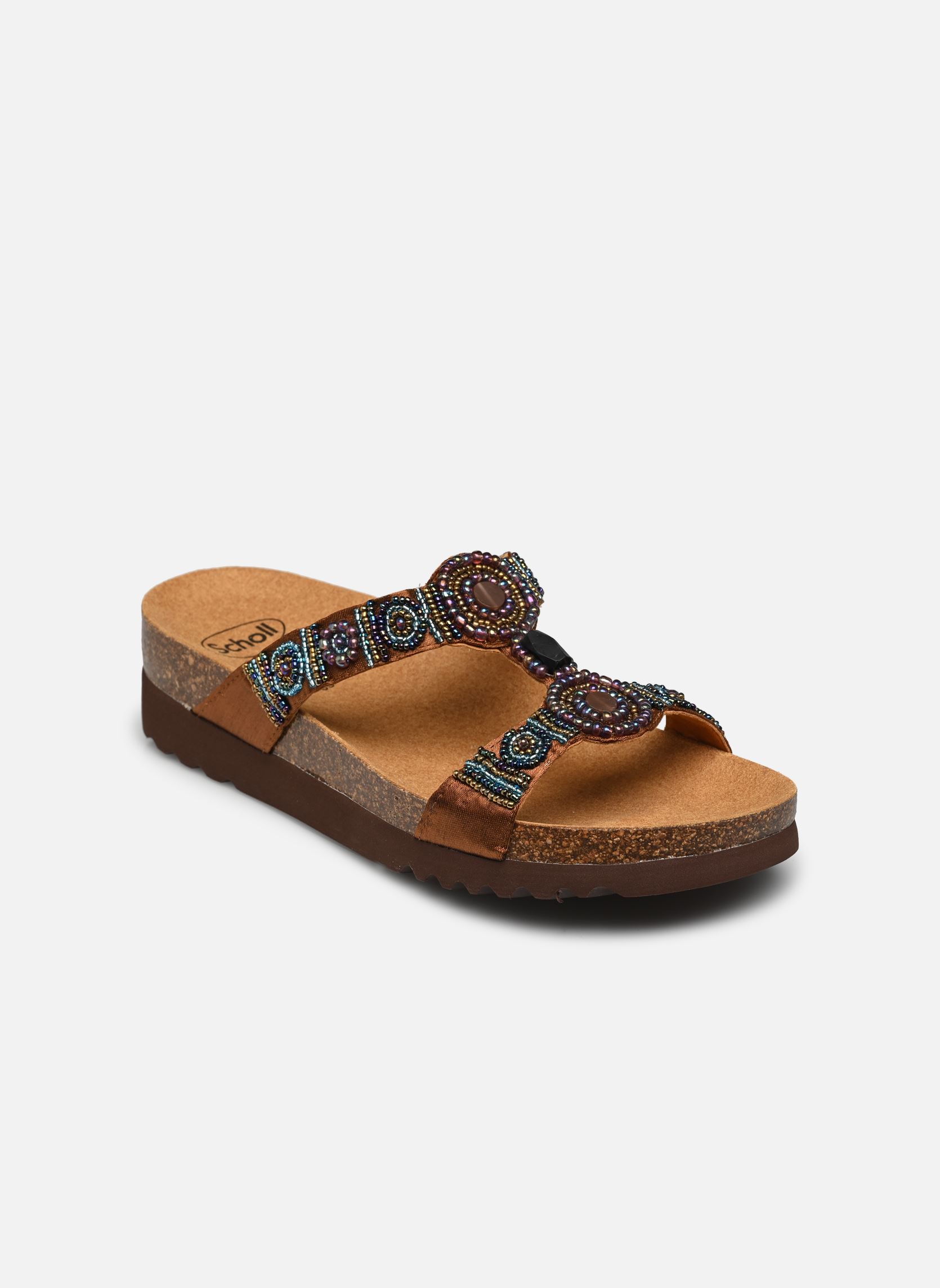 Mules et sabots NEW BOGOTA WEDGE COMFORT femme marron Scholl Mules et sabots NEW BOGOTA WEDGE COMFORT femme marron Brown
