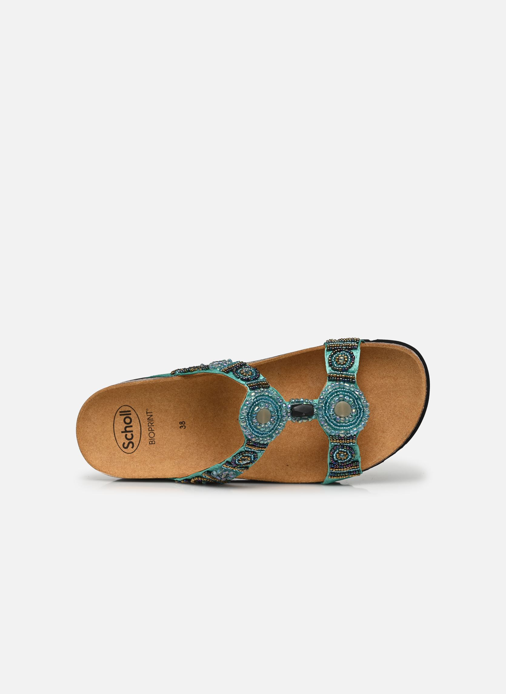 Ciabattine e Sabots NEW BOGOTA WEDGE COMFORT donna blu Scholl Ciabattine e Sabots NEW BOGOTA WEDGE COMFORT donna blu AQUAMARINE