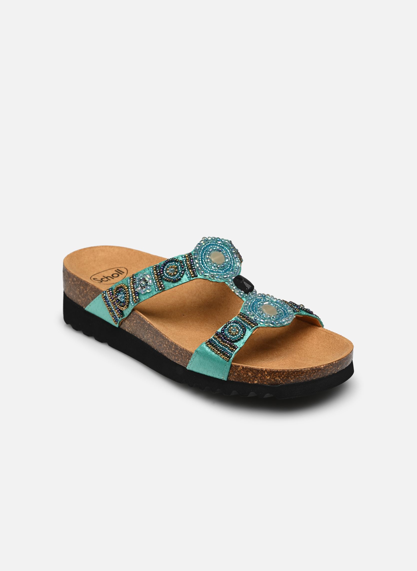 Ciabattine e Sabots NEW BOGOTA WEDGE COMFORT donna blu Scholl Ciabattine e Sabots NEW BOGOTA WEDGE COMFORT donna blu AQUAMARINE