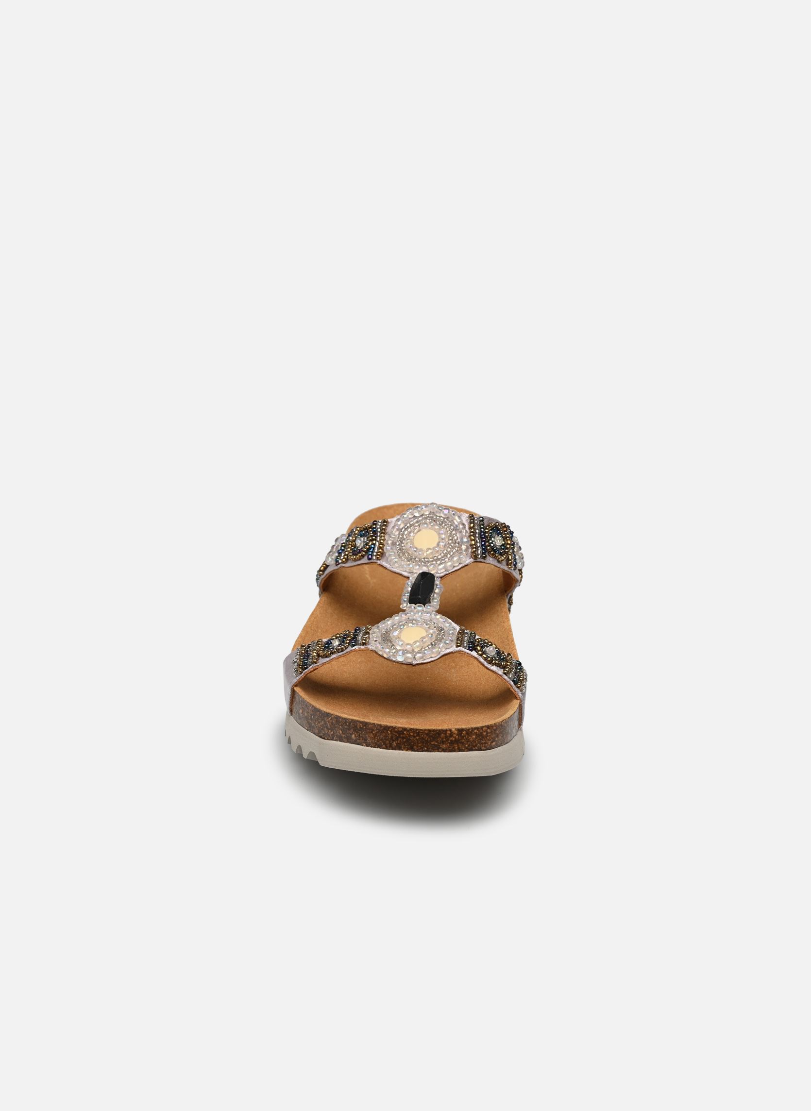 Pantoletten und Clogs NEW BOGOTA WEDGE COMFORT damen silber Scholl Pantoletten und Clogs NEW BOGOTA WEDGE COMFORT damen silber Silver / Bronze