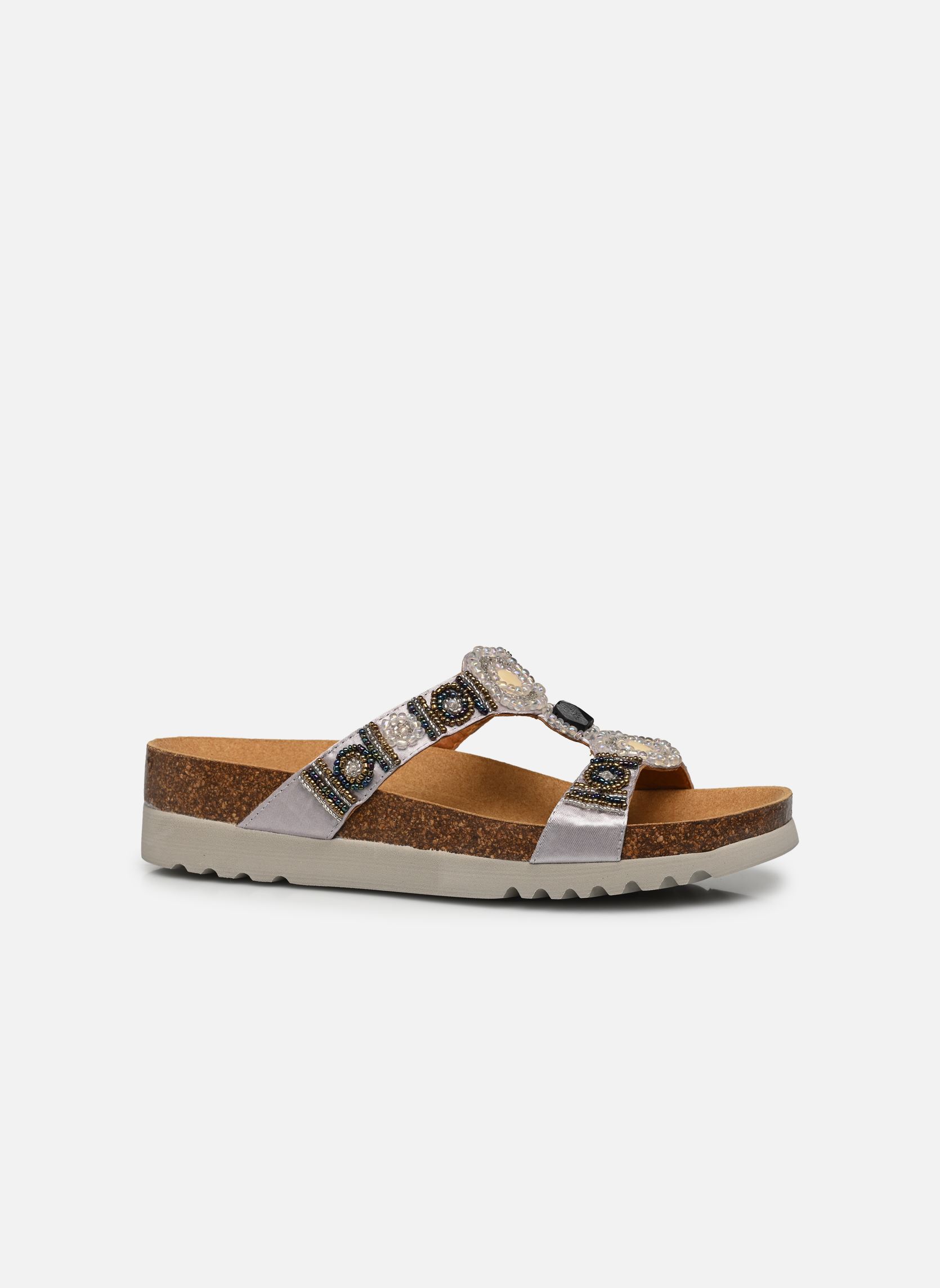 Pantoletten und Clogs NEW BOGOTA WEDGE COMFORT damen silber Scholl Pantoletten und Clogs NEW BOGOTA WEDGE COMFORT damen silber Silver / Bronze