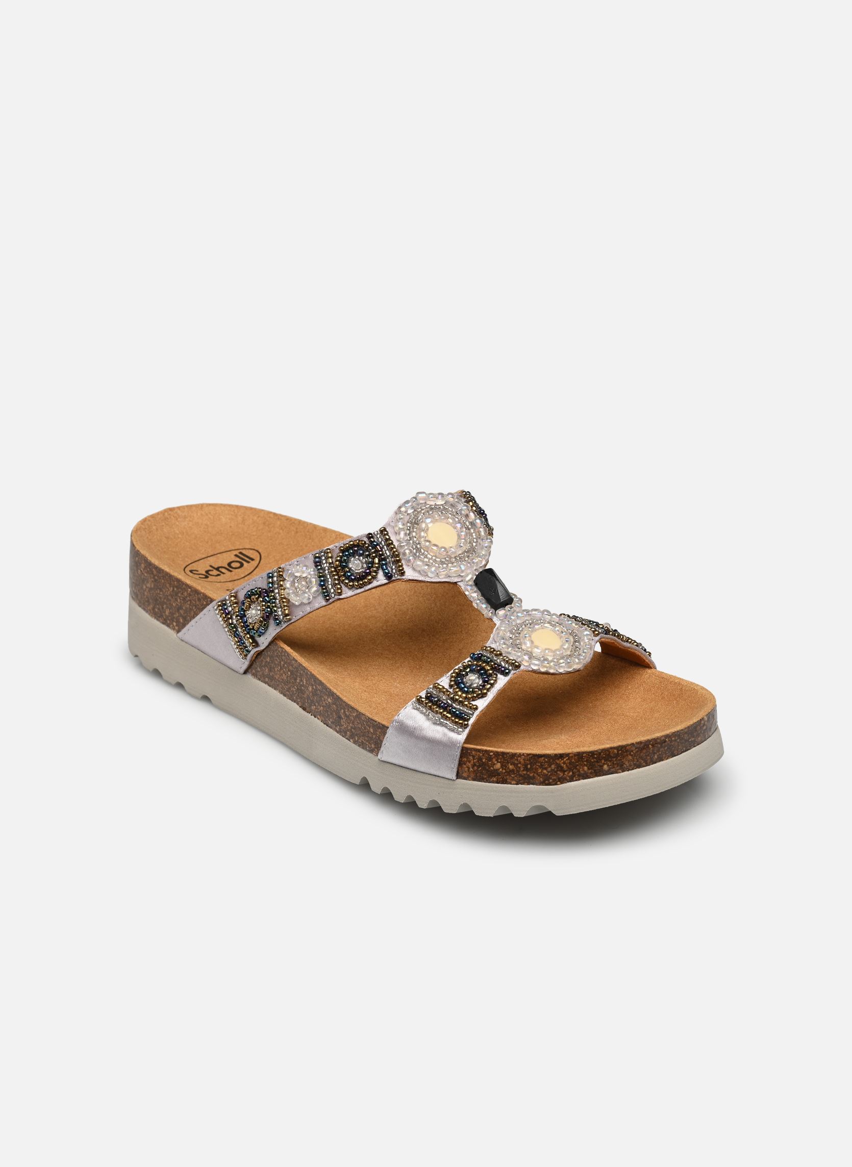Pantoletten und Clogs NEW BOGOTA WEDGE COMFORT damen silber Scholl Pantoletten und Clogs NEW BOGOTA WEDGE COMFORT damen silber Silver / Bronze