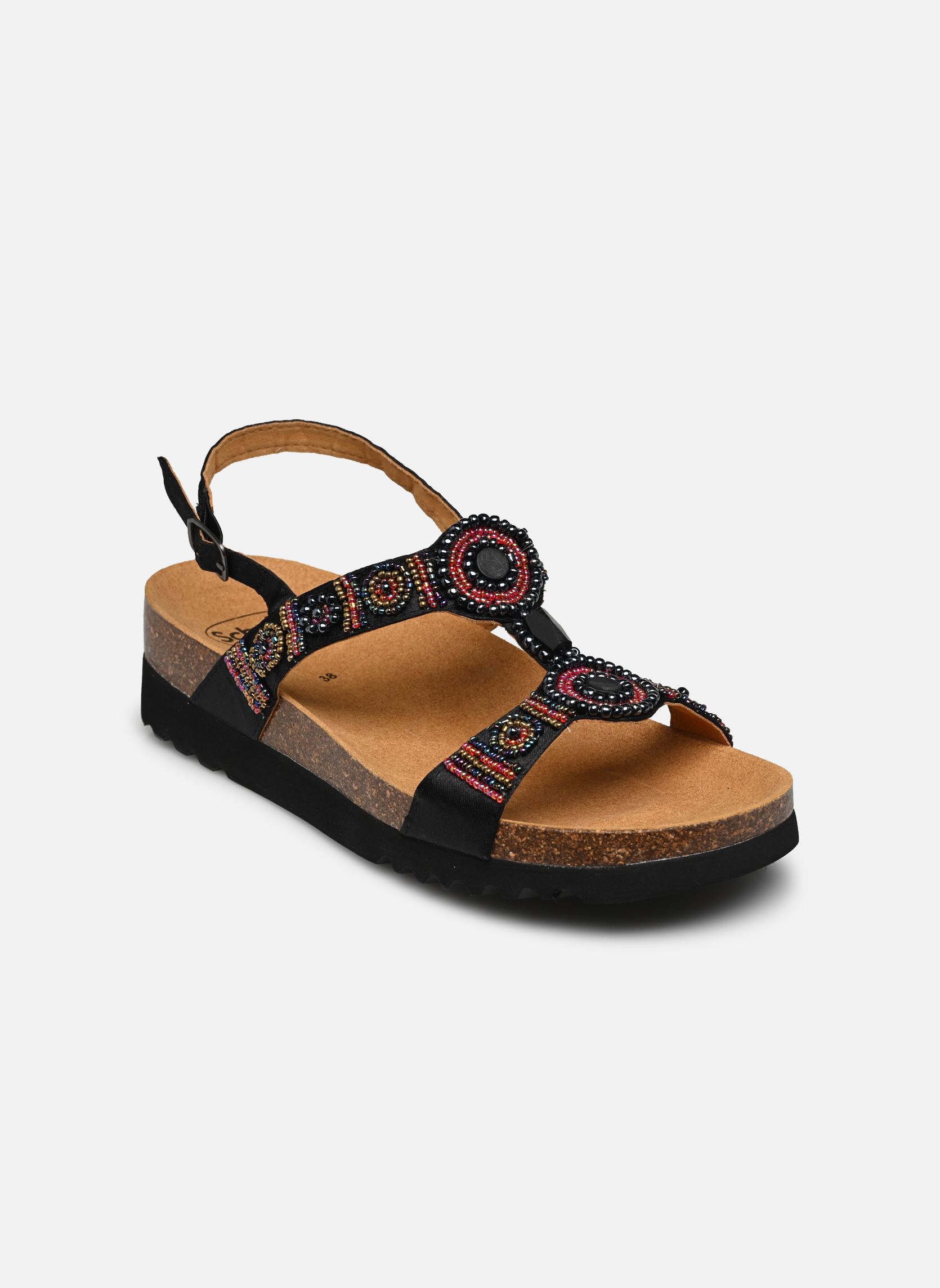 Sandales compensées et plateformes BOGOTA SANDAL COMFORT femme noir Scholl Sandales compensées et plateformes BOGOTA SANDAL COMFORT femme noir BLACK / RED