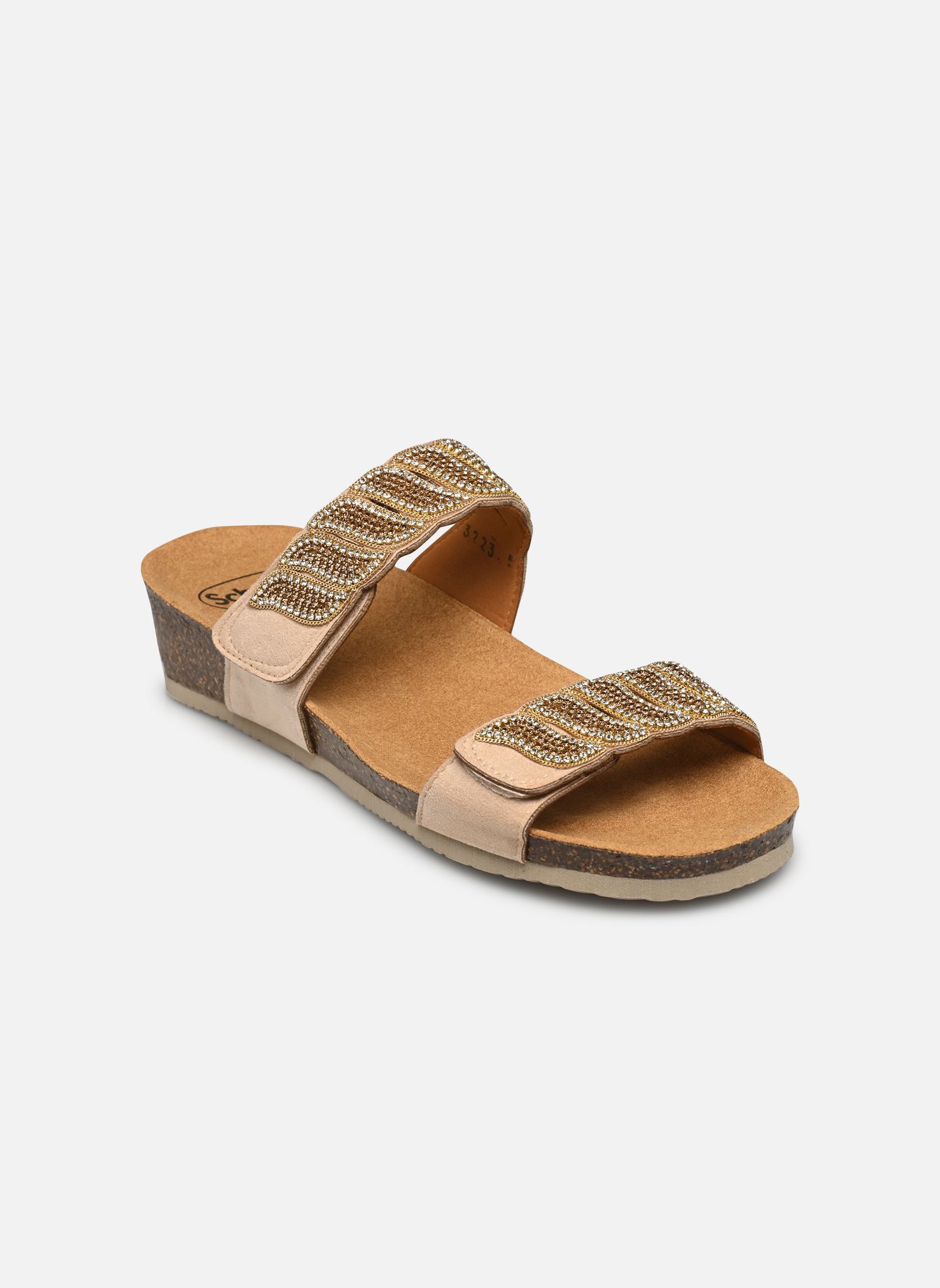 Pantoletten und Clogs DOHA 2 STRAPS COMFORT damen beige Scholl Pantoletten und Clogs DOHA 2 STRAPS COMFORT damen beige Beige