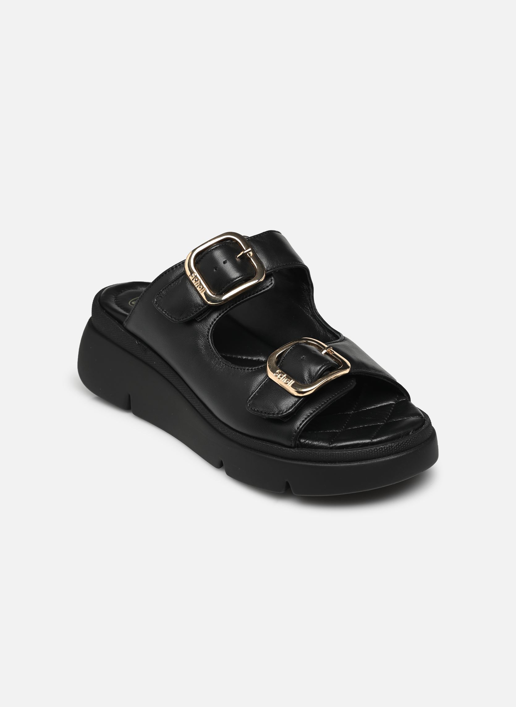 Muilen en klompen BALI BUCKLE COMFORT dames zwart Scholl Muilen en klompen BALI BUCKLE COMFORT dames zwart BLACK