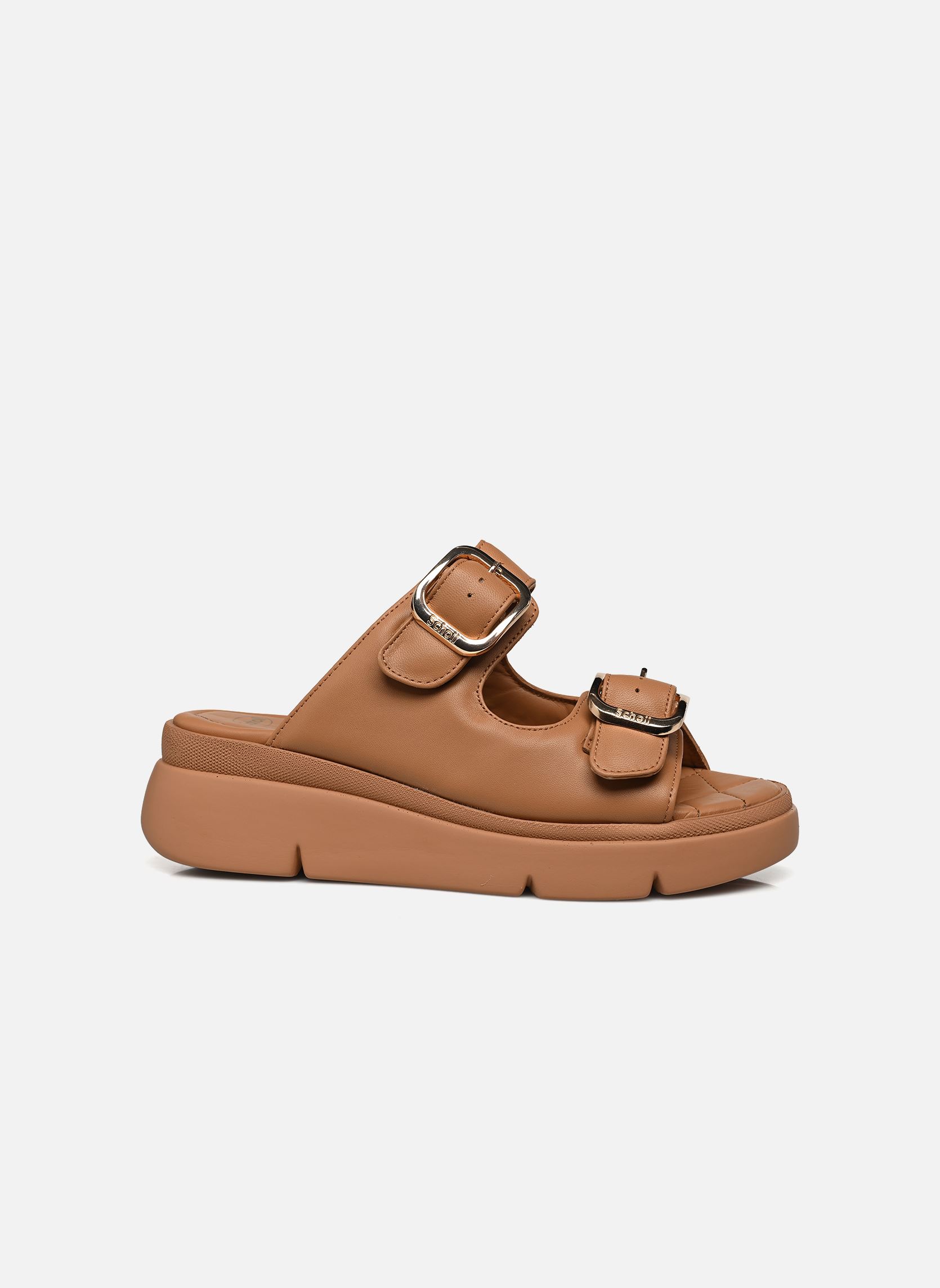 Muilen en klompen BALI BUCKLE COMFORT dames bruin Scholl Muilen en klompen BALI BUCKLE COMFORT dames bruin Tan