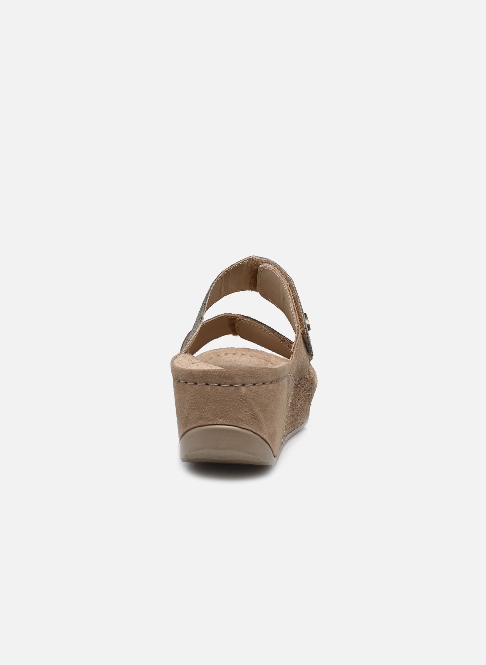 Pantoletten und Clogs ABERDEEN WEDGE 2 STRAPS COMFORT damen braun Scholl Pantoletten und Clogs ABERDEEN WEDGE 2 STRAPS COMFORT damen braun TAUPE
