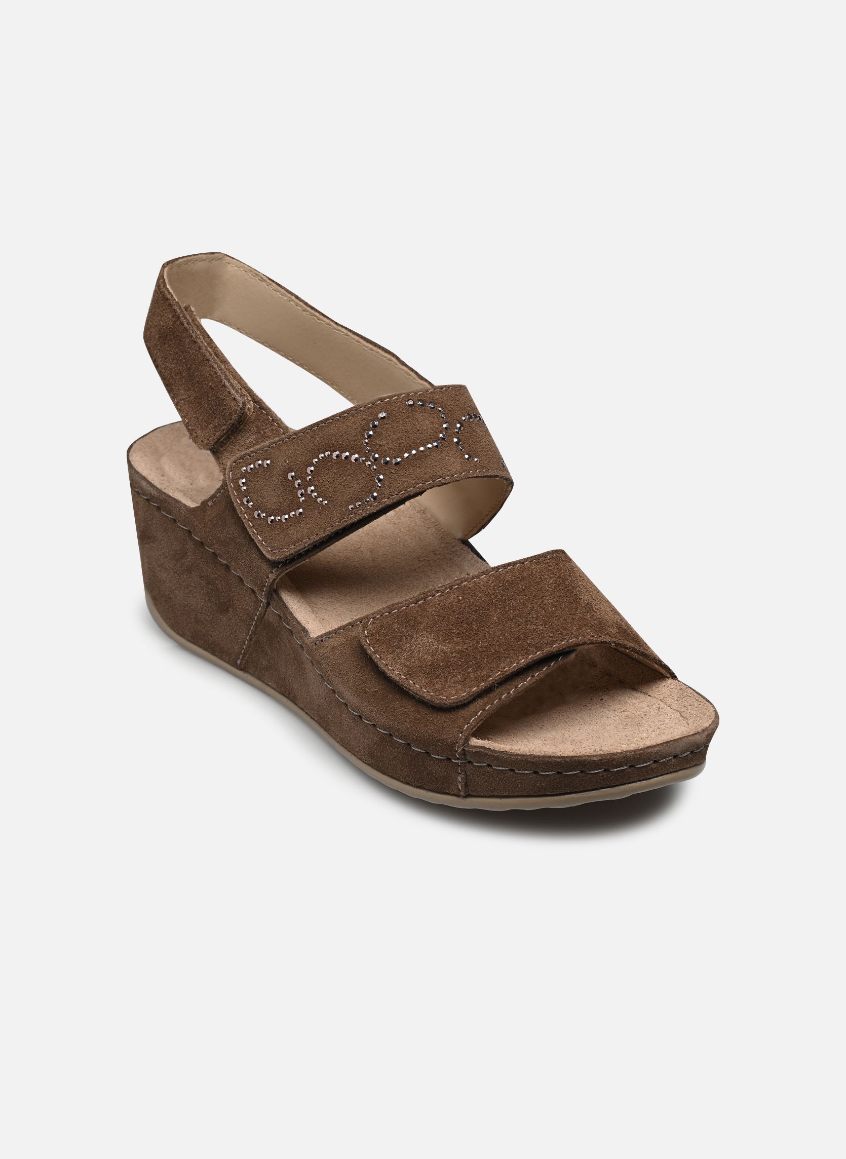 Sandales compensées et plateformes ABERDEEN WEDGE SANDAL COMFORT femme marron Scholl Sandales compensées et plateformes ABERDEEN WEDGE SANDAL COMFORT femme marron TAUPE