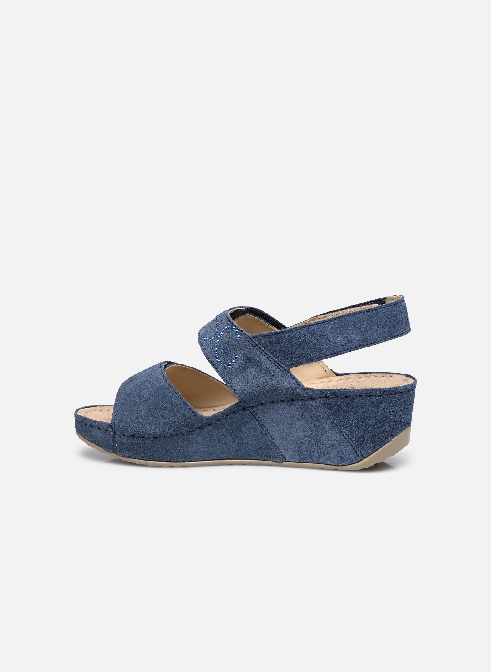 Sandalen met sleehak en plateau ABERDEEN WEDGE SANDAL COMFORT dames blauw Scholl Sandalen met sleehak en plateau ABERDEEN WEDGE SANDAL COMFORT dames blauw Blue