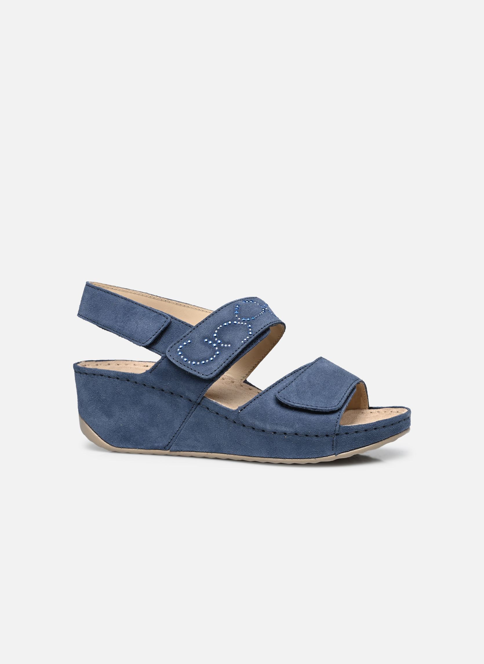 Sandalen met sleehak en plateau ABERDEEN WEDGE SANDAL COMFORT dames blauw Scholl Sandalen met sleehak en plateau ABERDEEN WEDGE SANDAL COMFORT dames blauw Blue