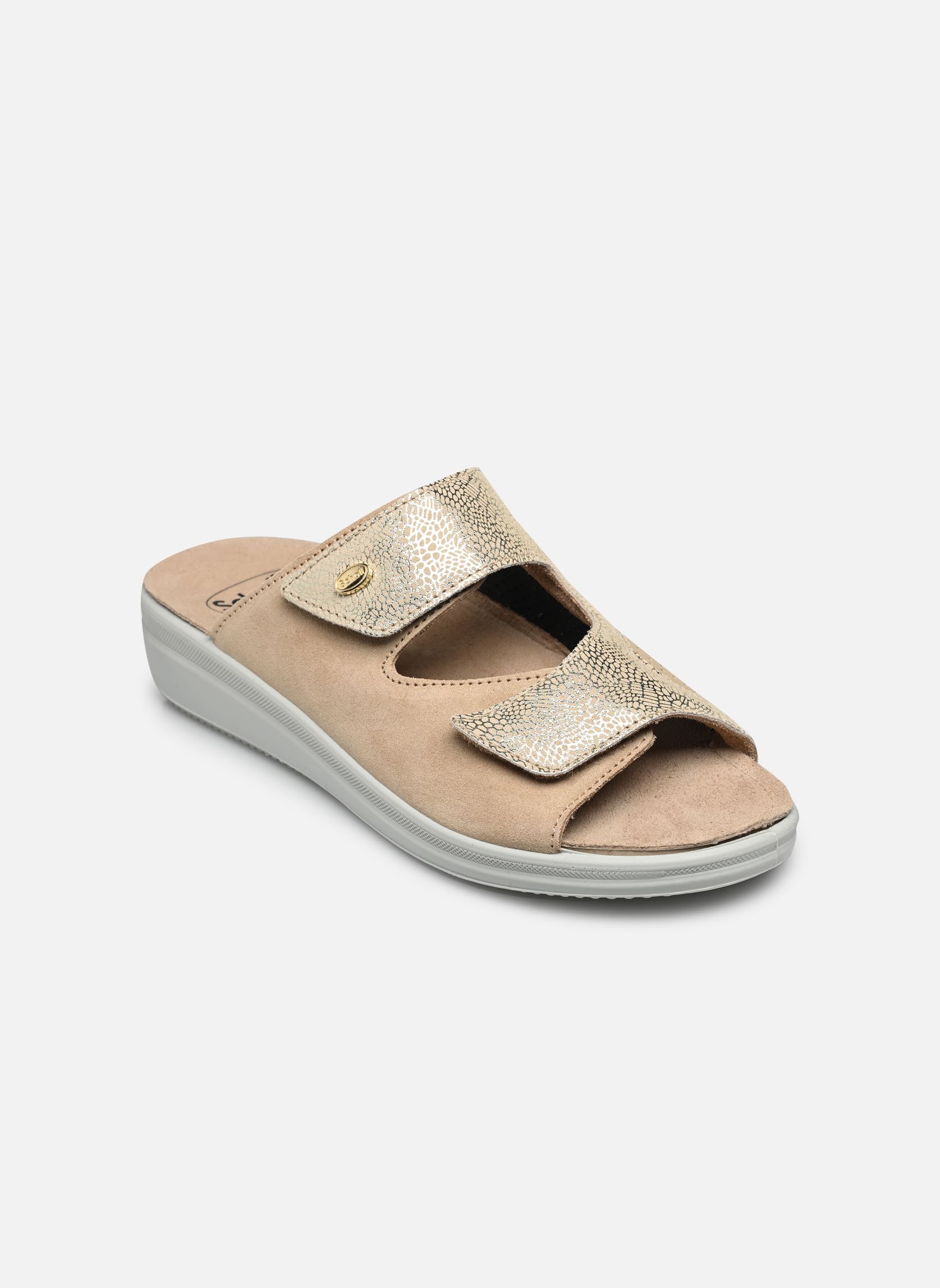 Mules et sabots ANTONIA ELASTIC COMFORT femme or et bronze Scholl Mules et sabots ANTONIA ELASTIC COMFORT femme or et bronze PLATINUM