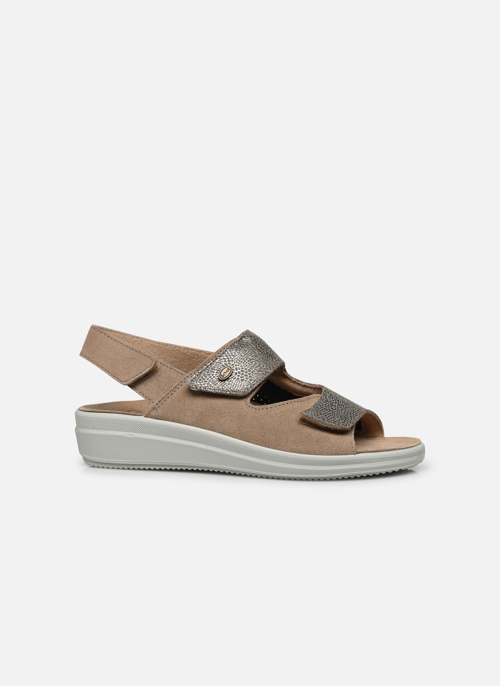 Sandalias y plataformas de cuña ANTONIA SANDAL COMFORT mujer marrón Scholl Sandalias y plataformas de cuña ANTONIA SANDAL COMFORT mujer marrón Taupe
