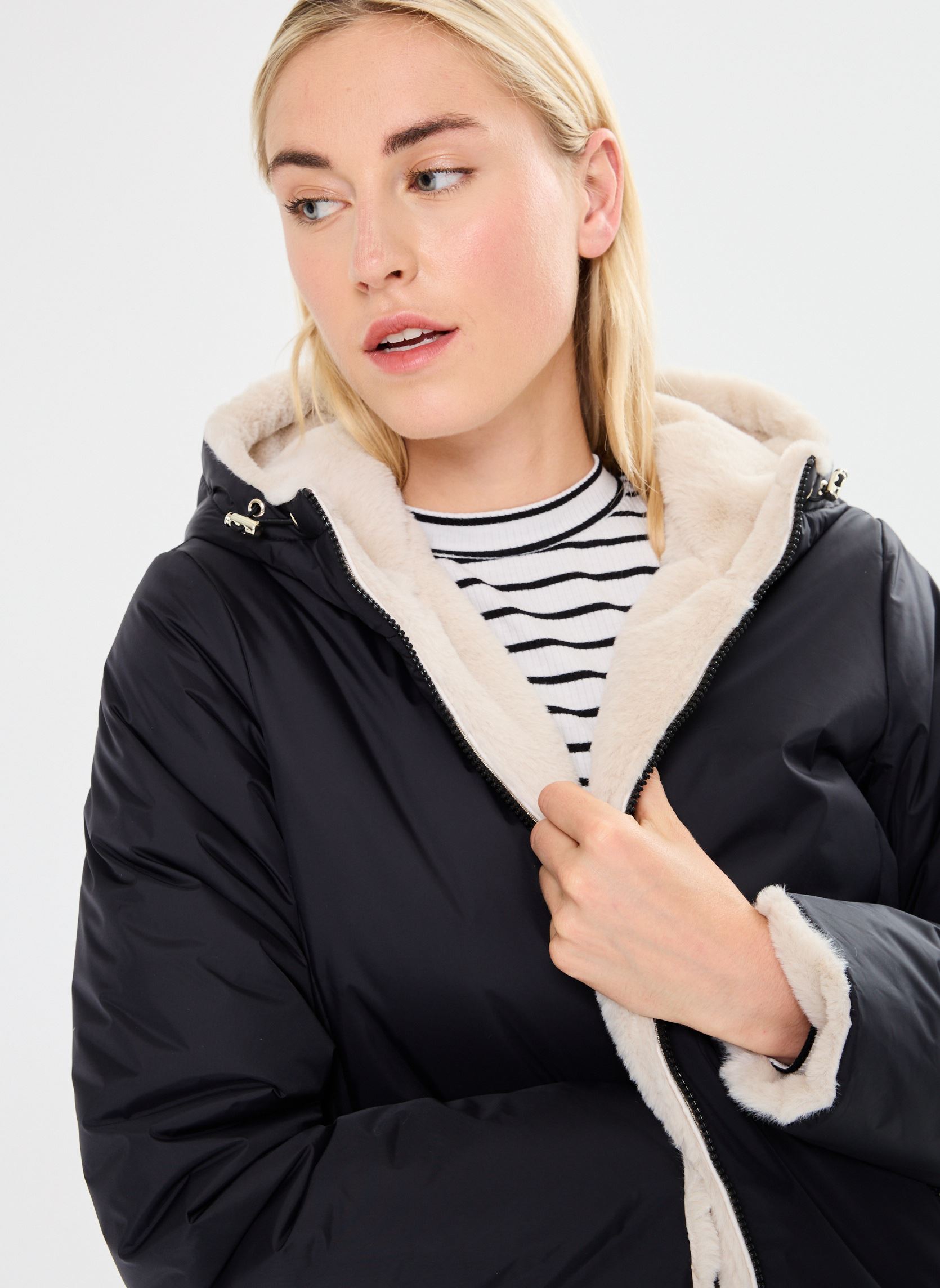 Doudounes GVERSIBLE femme noir MADE BY Doudounes GVERSIBLE femme noir JET BLACK