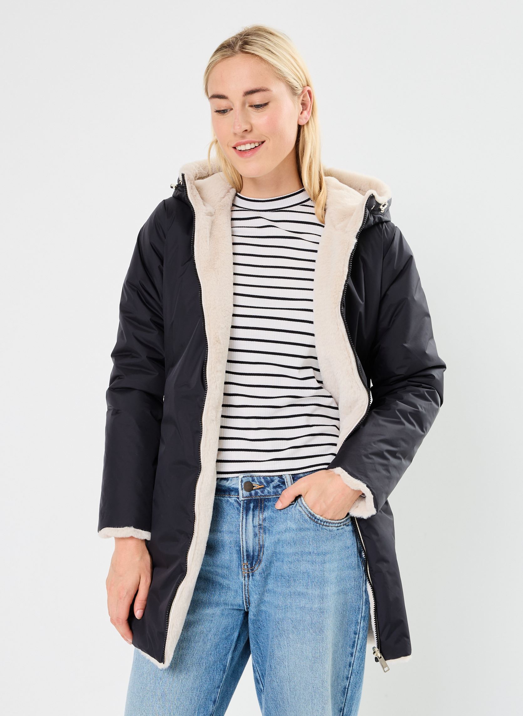 Doudounes GVERSIBLE femme noir MADE BY Doudounes GVERSIBLE femme noir JET BLACK