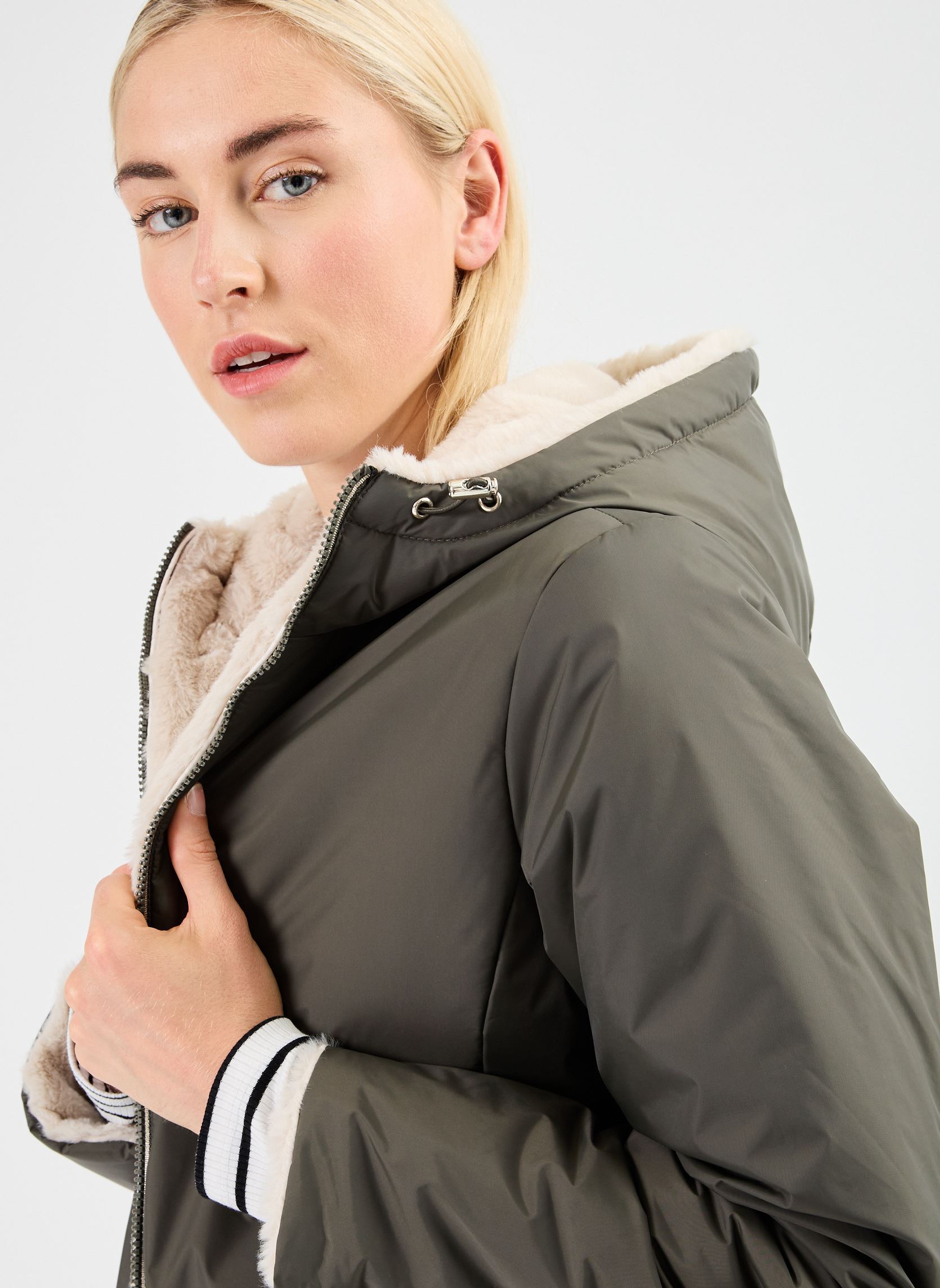 Doudounes GVERSIBLE femme vert MADE BY Doudounes GVERSIBLE femme vert IVY GREEN