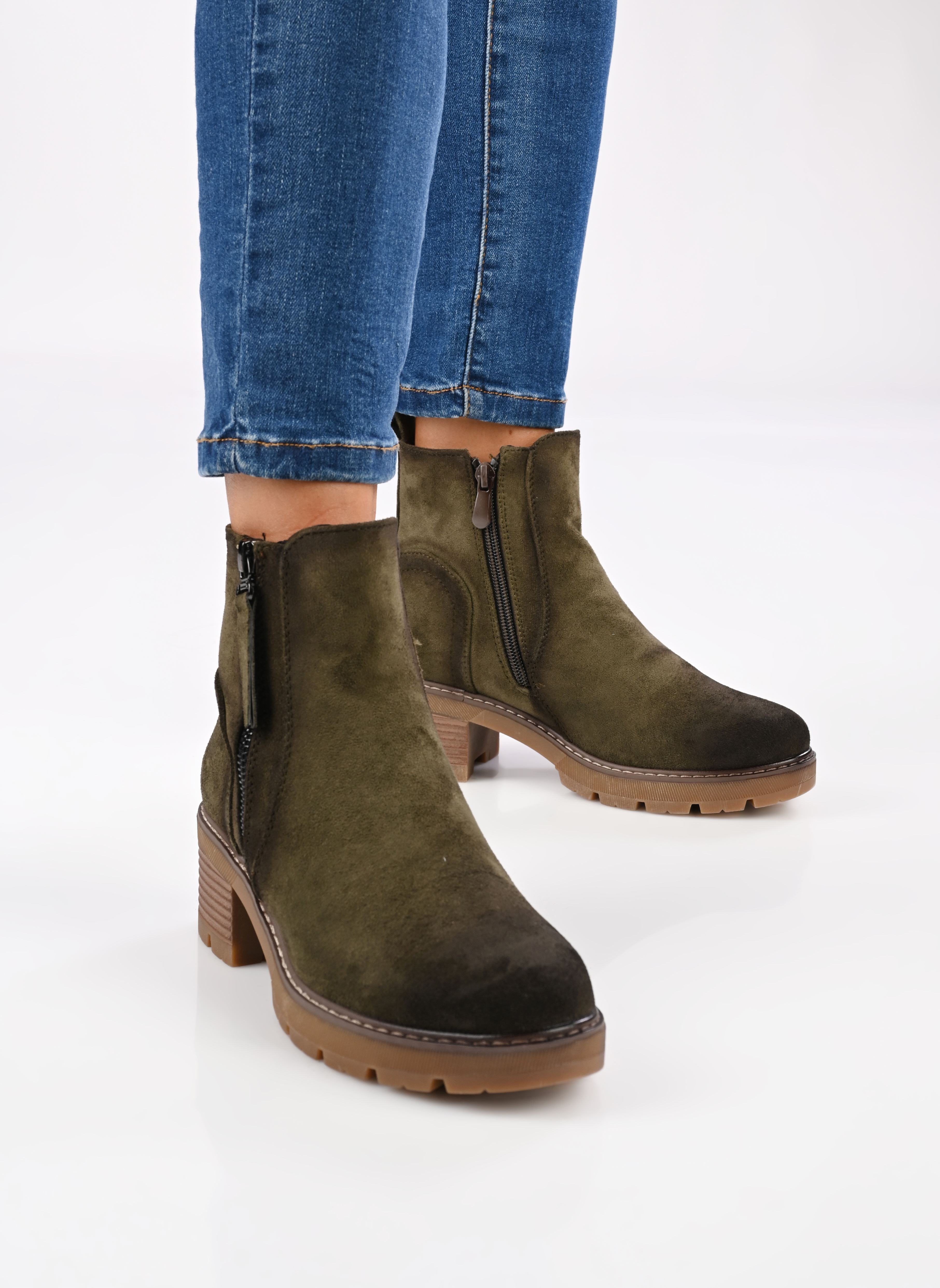 Bottines et boots THANOU femme vert MADE BY Bottines et boots THANOU femme vert KAKI