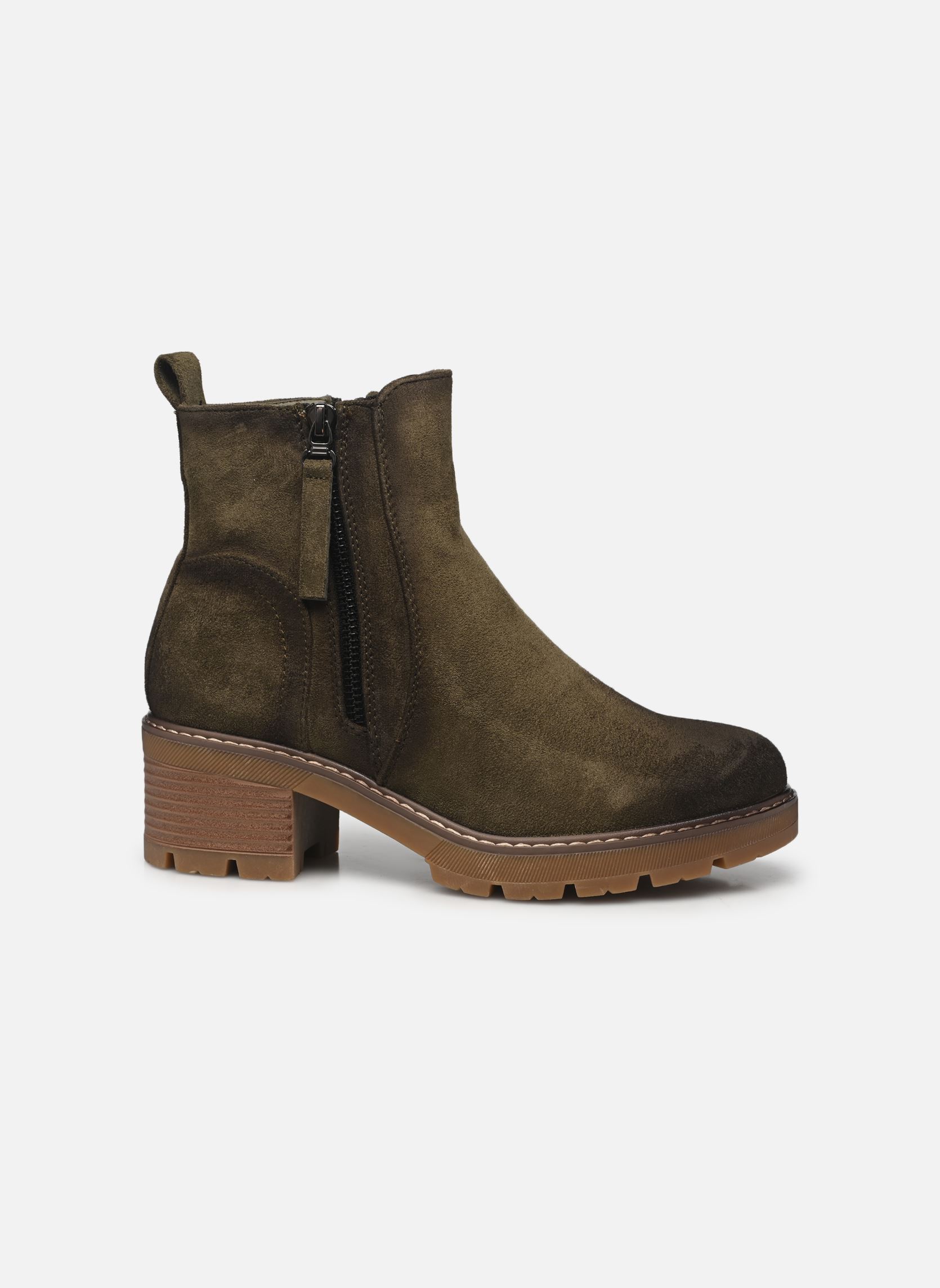 Bottines et boots THANOU femme vert MADE BY Bottines et boots THANOU femme vert KAKI