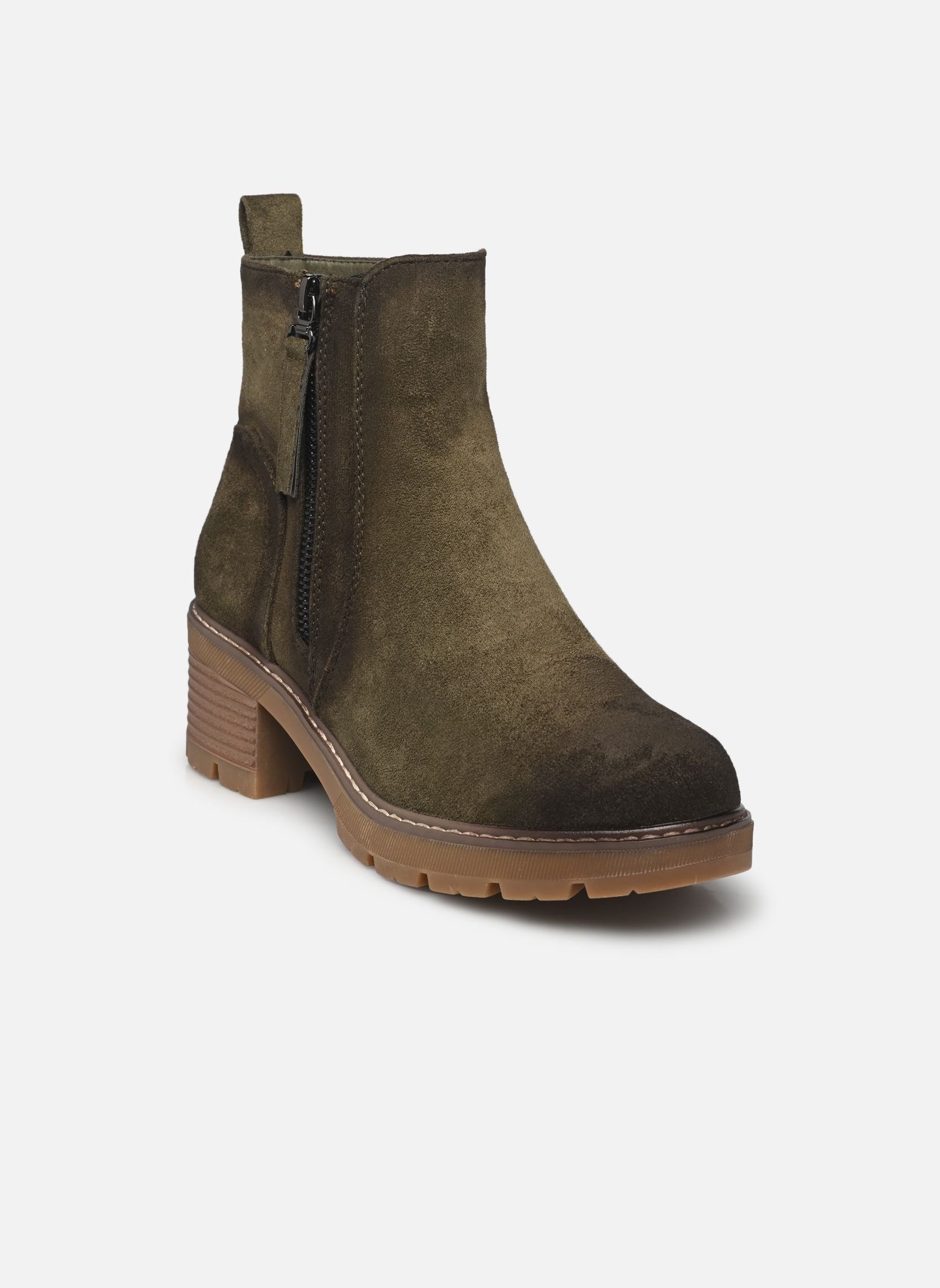 Bottines et boots THANOU femme vert MADE BY Bottines et boots THANOU femme vert KAKI