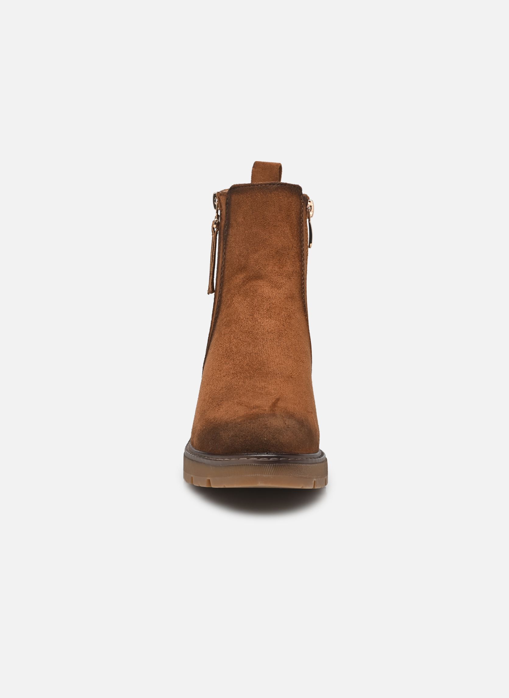 Enkellaarzen en boots THANOU dames bruin MADE BY Enkellaarzen en boots THANOU dames bruin BROWN