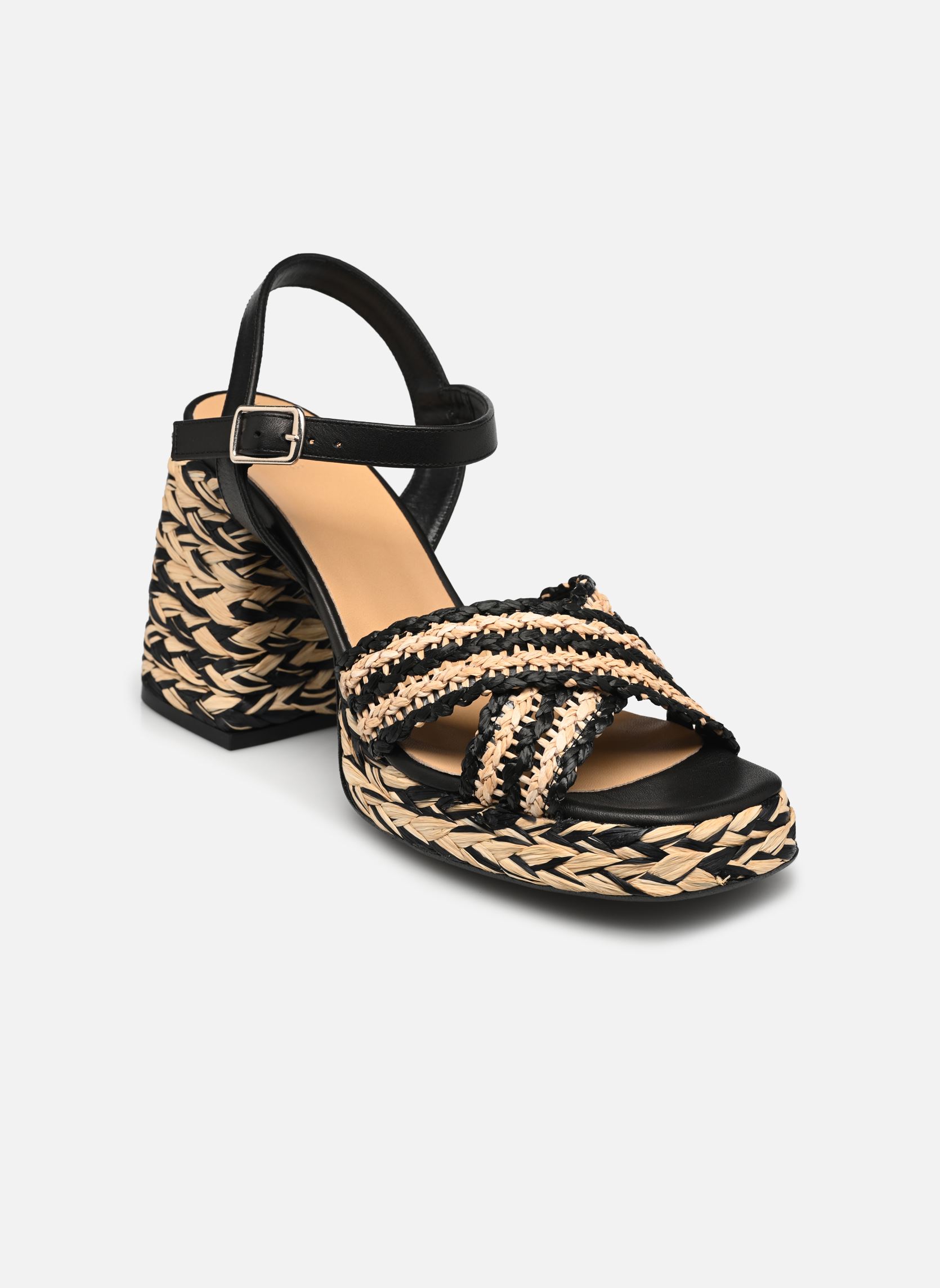 Espadrilles compensées et plateformes VICEN femme noir Castaner Espadrilles compensées et plateformes VICEN femme noir NEGRO TOSTADO