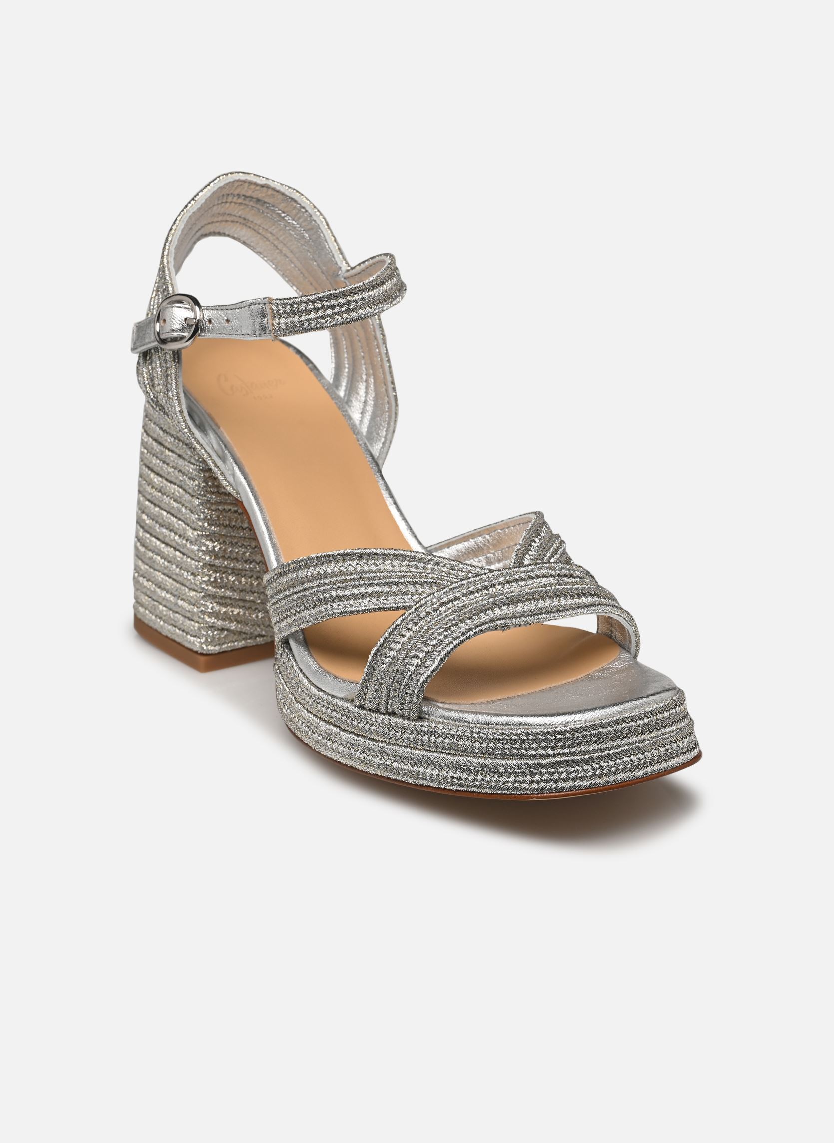 Sandales VALLE femme argent Castaner Sandales VALLE femme argent PLATINO