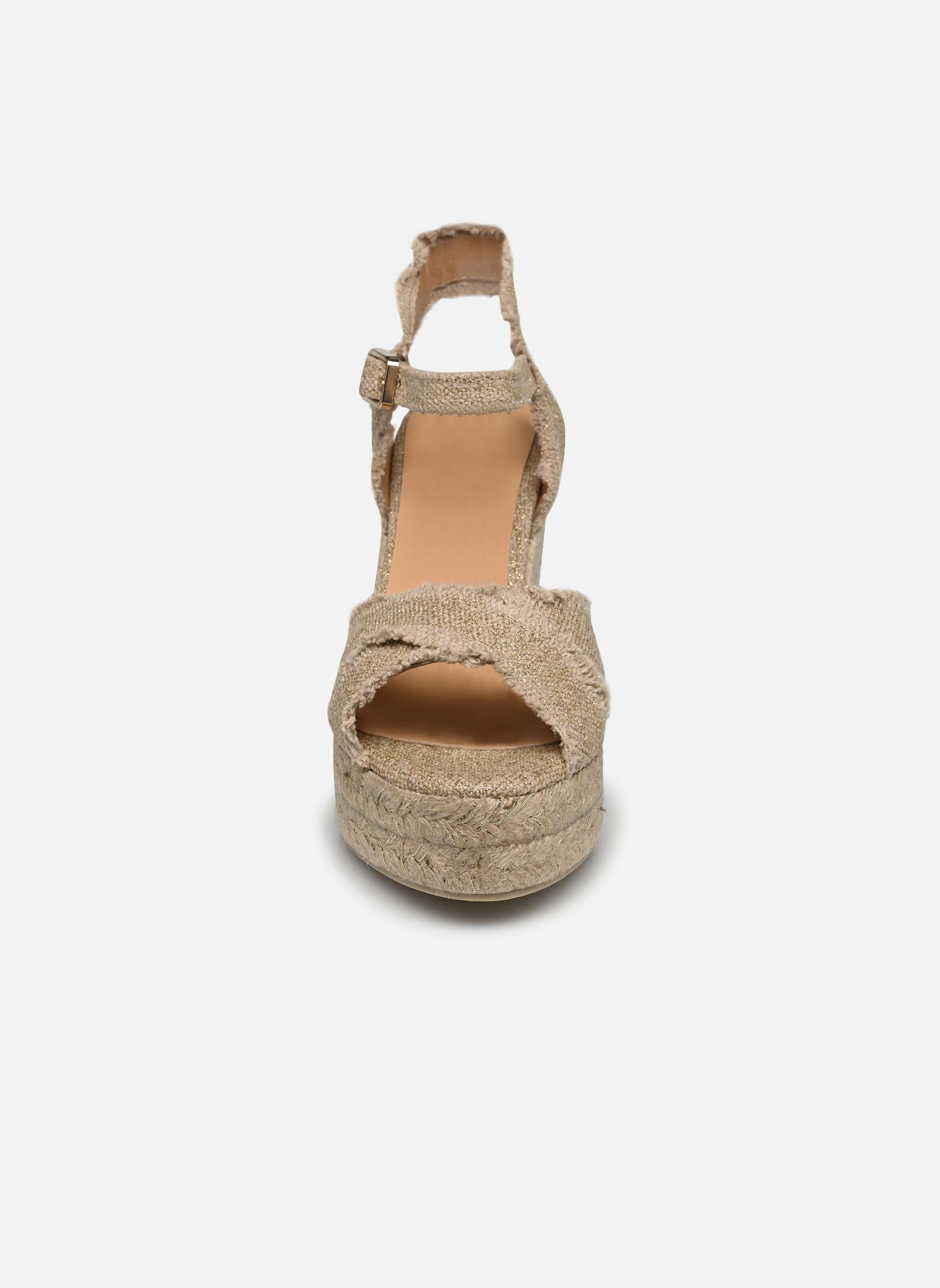 Espadrilles met sleehak en plateau BROMELIA H8ED dames goud en brons Castaner Espadrilles met sleehak en plateau BROMELIA H8ED dames goud en brons ORO CLARO