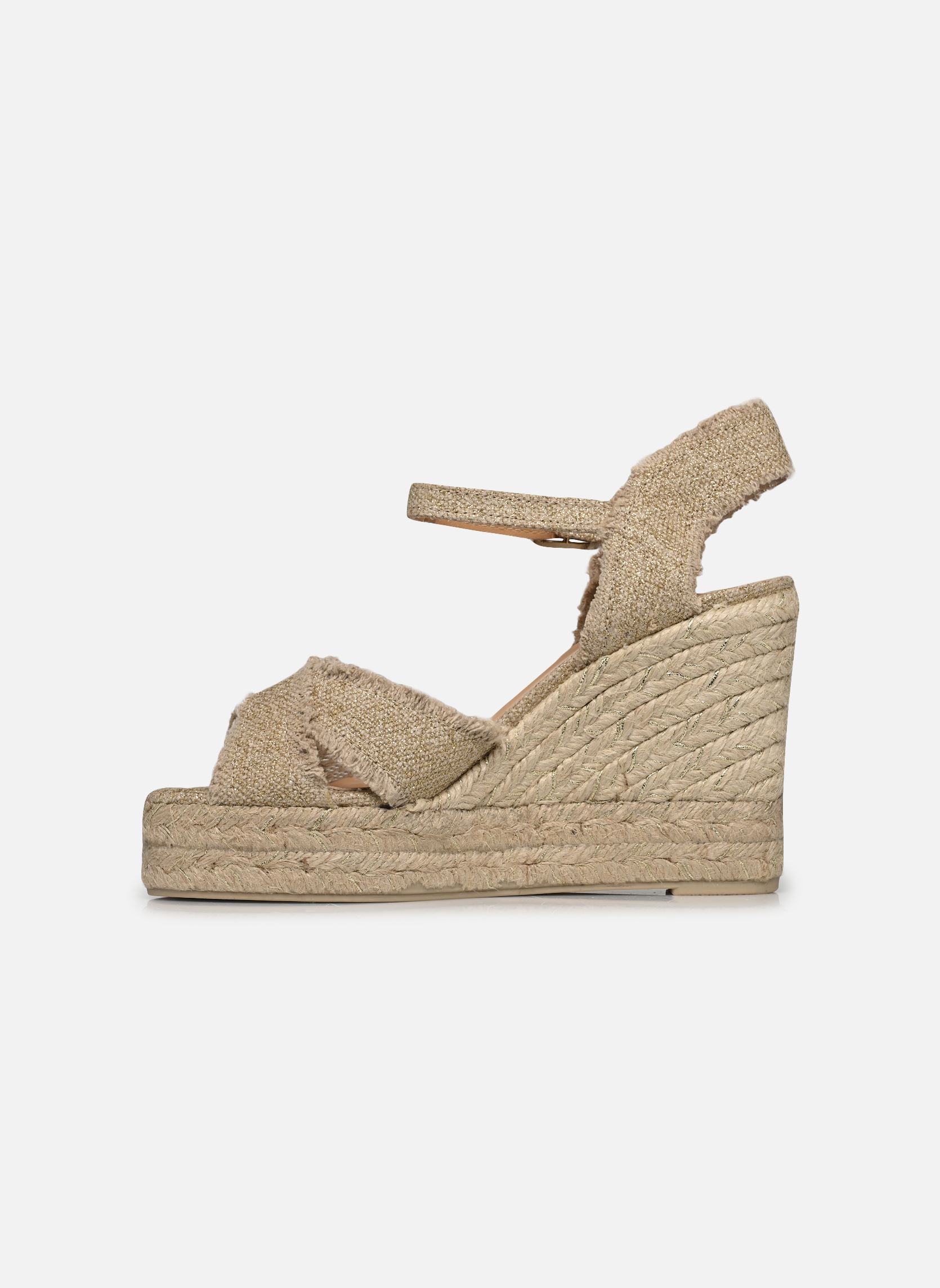 Espadrilles met sleehak en plateau BROMELIA H8ED dames goud en brons Castaner Espadrilles met sleehak en plateau BROMELIA H8ED dames goud en brons ORO CLARO