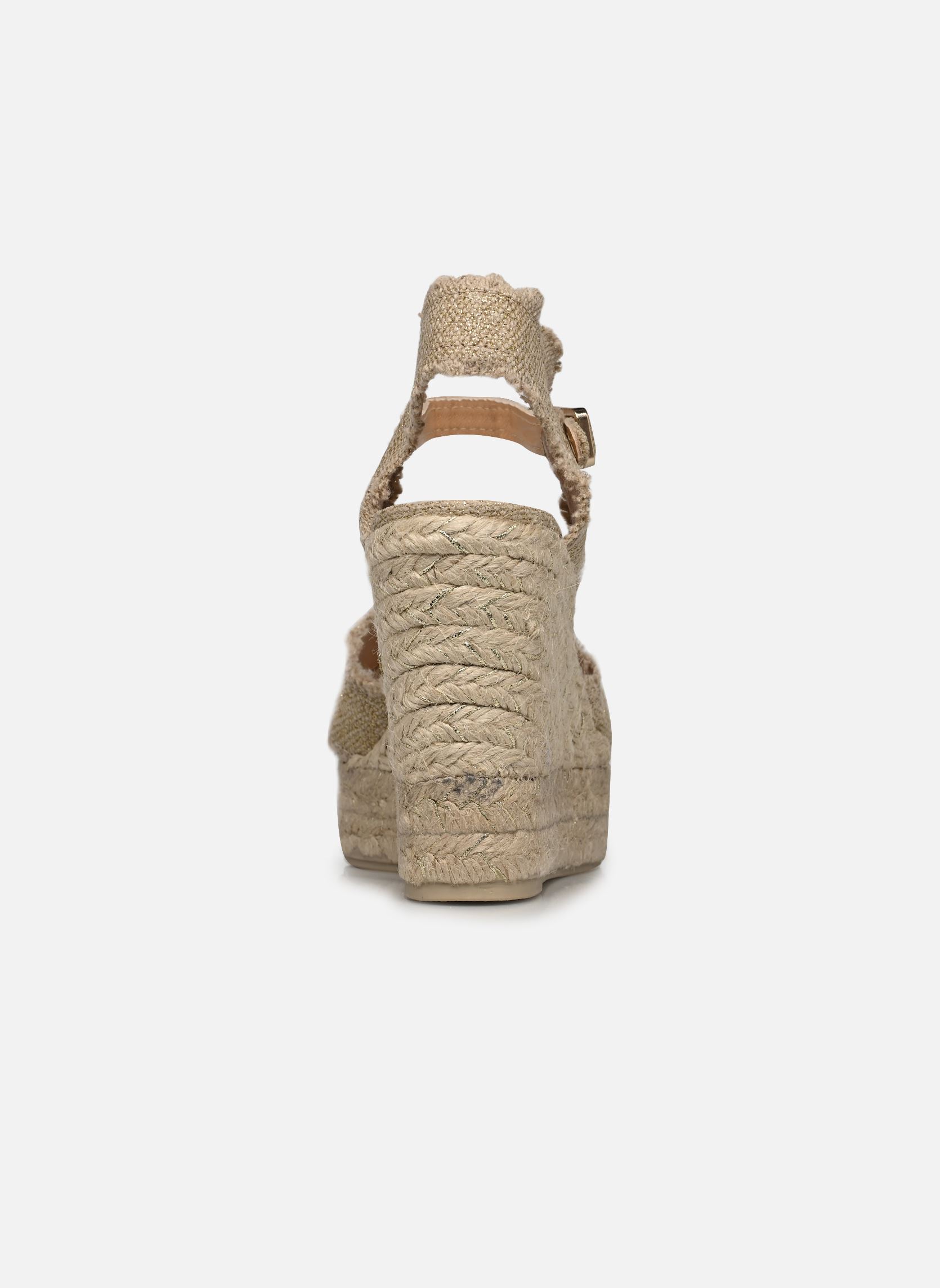 Espadrilles met sleehak en plateau BROMELIA H8ED dames goud en brons Castaner Espadrilles met sleehak en plateau BROMELIA H8ED dames goud en brons ORO CLARO