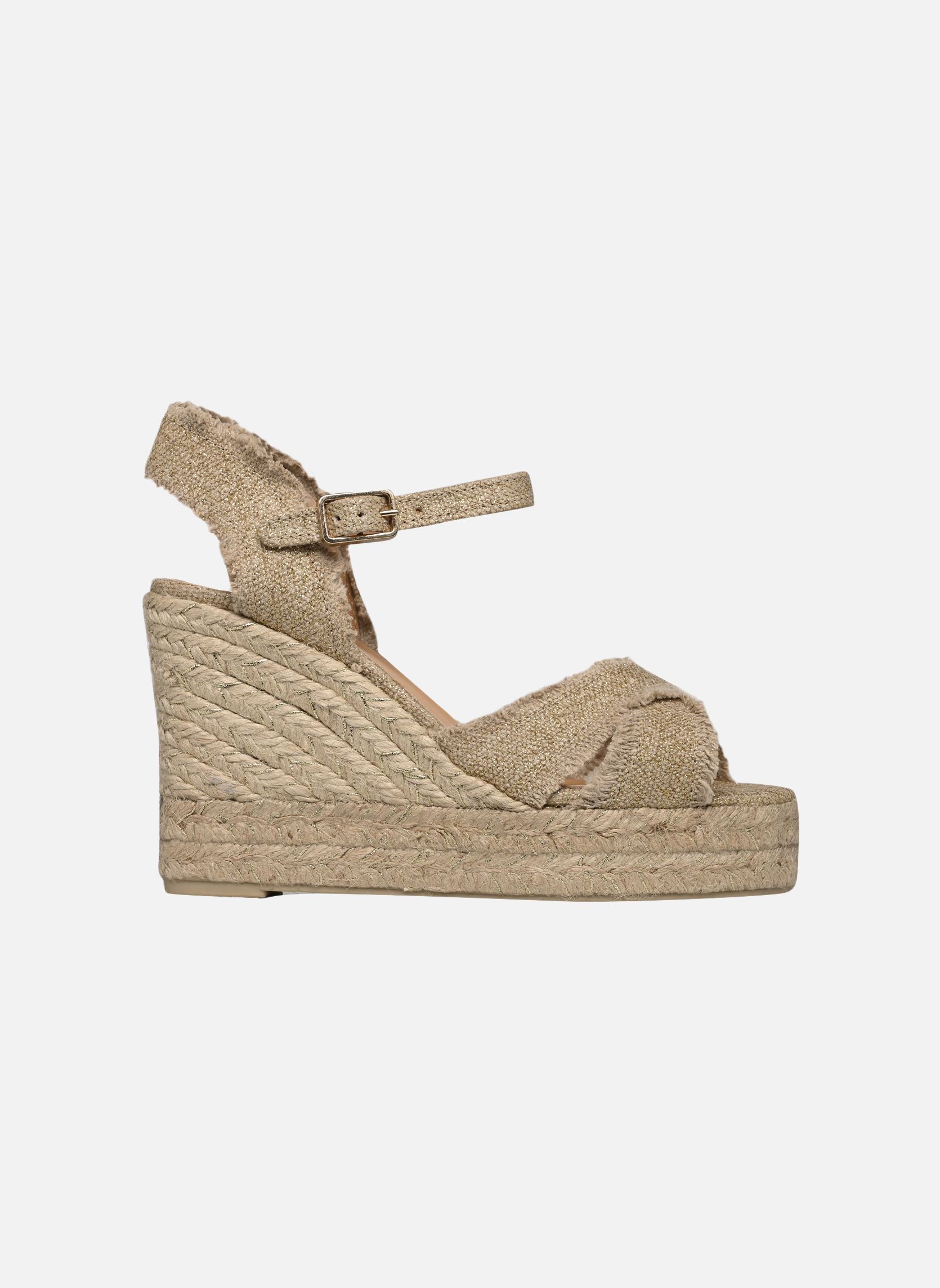 Espadrilles met sleehak en plateau BROMELIA H8ED dames goud en brons Castaner Espadrilles met sleehak en plateau BROMELIA H8ED dames goud en brons ORO CLARO