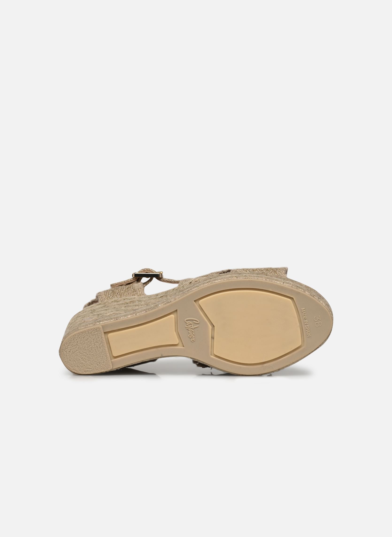 Espadrilles met sleehak en plateau BROMELIA H8ED dames goud en brons Castaner Espadrilles met sleehak en plateau BROMELIA H8ED dames goud en brons ORO CLARO