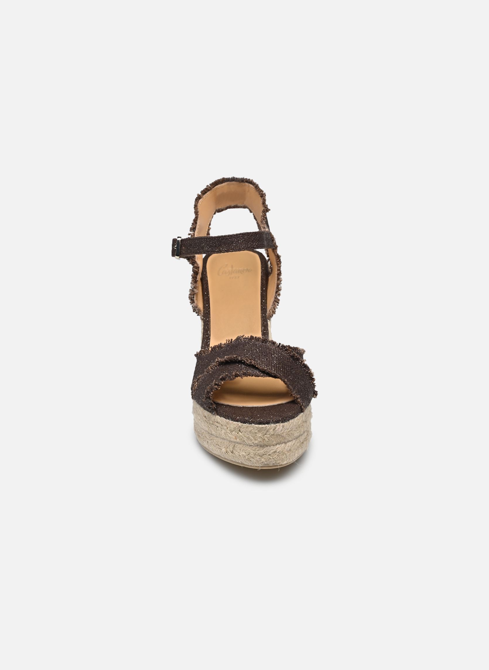 Espadrillas con zeppa e plateau BROMELIA H8ED donna marrone Castaner Espadrillas con zeppa e plateau BROMELIA H8ED donna marrone MARRON ORO