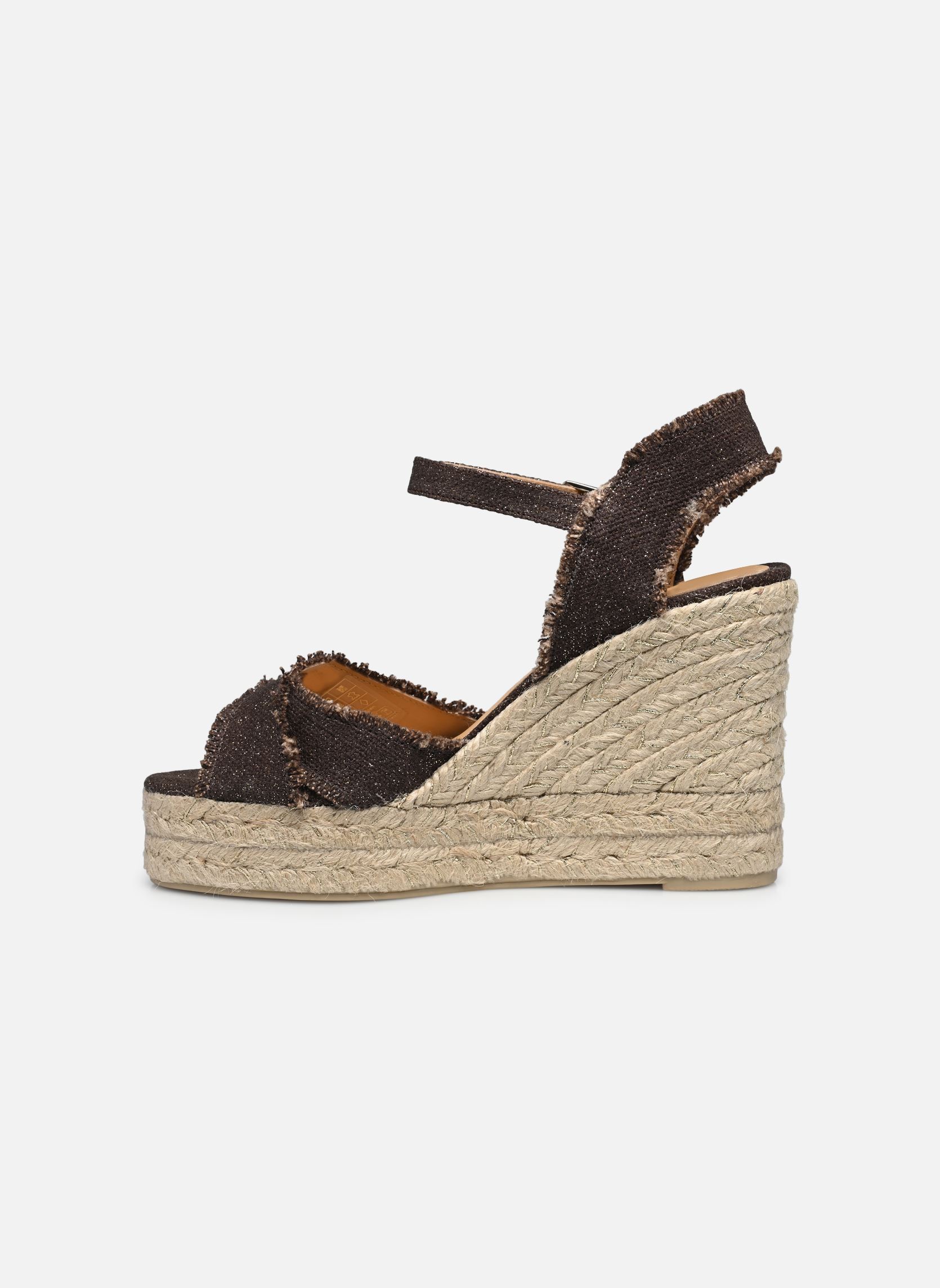 Espadrillas con zeppa e plateau BROMELIA H8ED donna marrone Castaner Espadrillas con zeppa e plateau BROMELIA H8ED donna marrone MARRON ORO