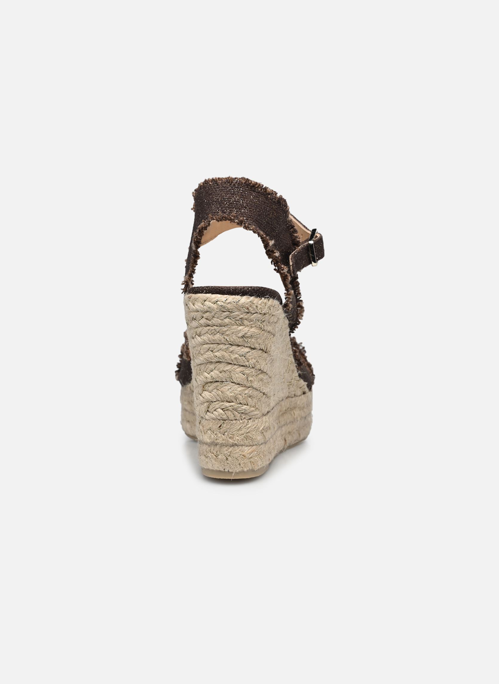 Espadrillas con zeppa e plateau BROMELIA H8ED donna marrone Castaner Espadrillas con zeppa e plateau BROMELIA H8ED donna marrone MARRON ORO