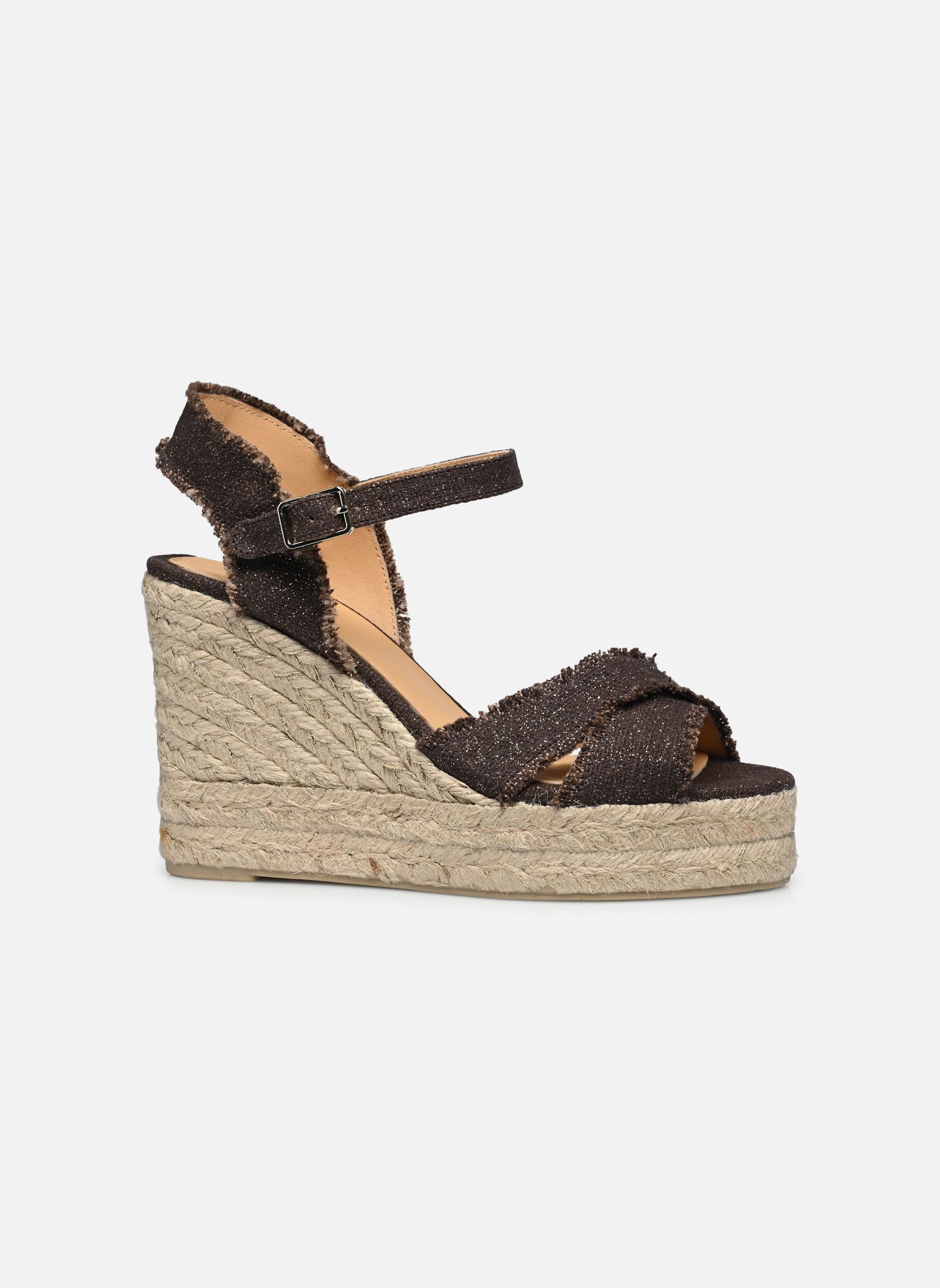 Espadrillas con zeppa e plateau BROMELIA H8ED donna marrone Castaner Espadrillas con zeppa e plateau BROMELIA H8ED donna marrone MARRON ORO