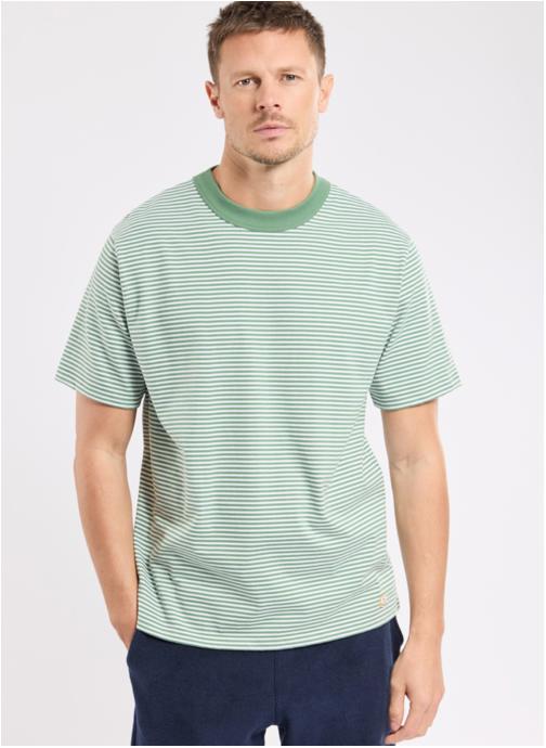 Armor Lux Tee-shirts T-shirt 59643 ivy/blanc homme blanc