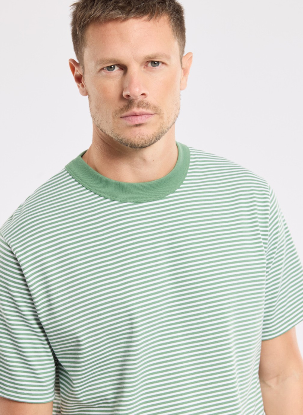Tee-shirts T-shirt 59643 ivy/blanc homme blanc Armor Lux Tee-shirts T-shirt 59643 ivy/blanc homme blanc Blanc & vert