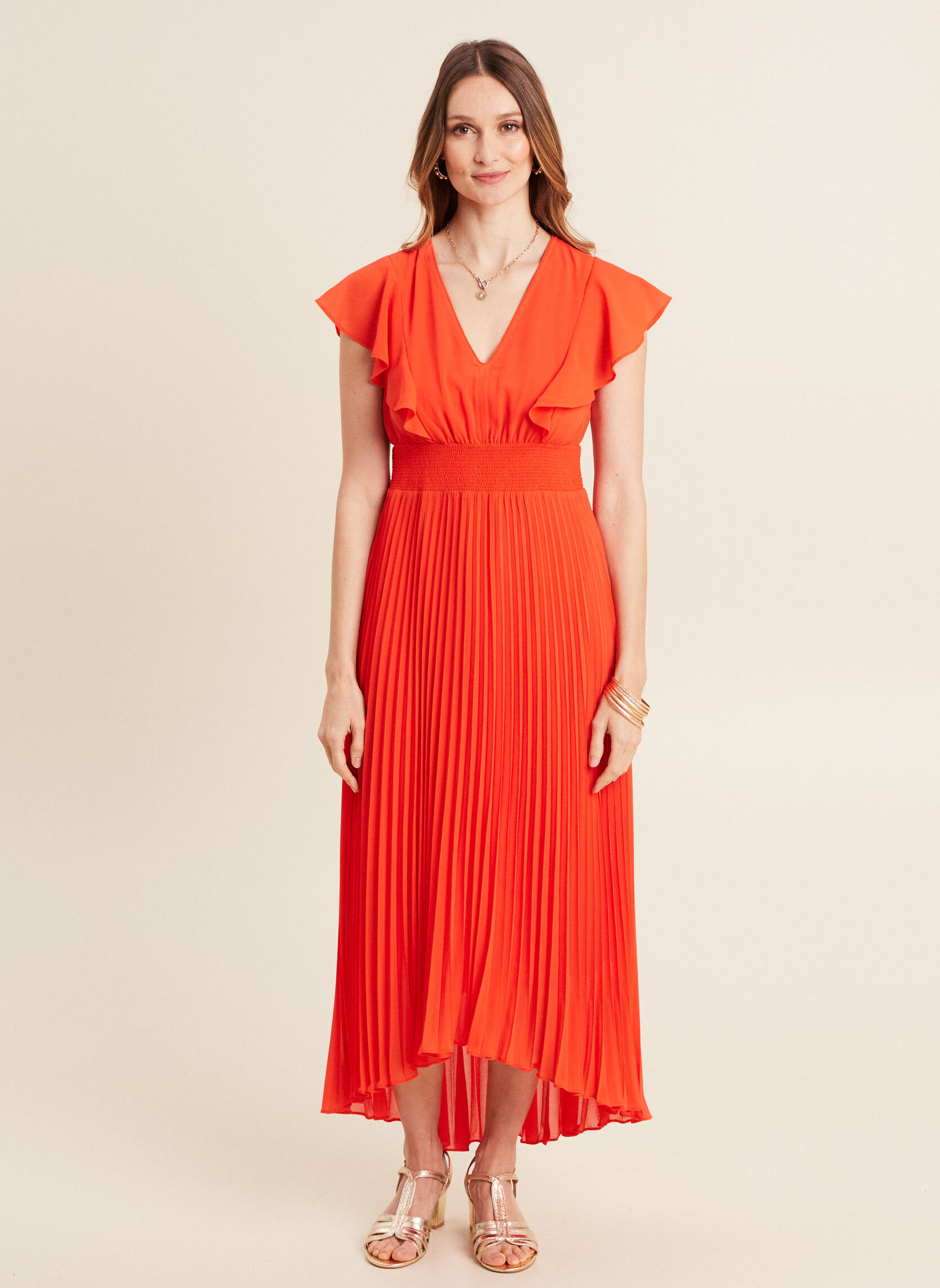 Robes RICARLA femme orange Bréal Robes RICARLA femme orange Orange foncé
