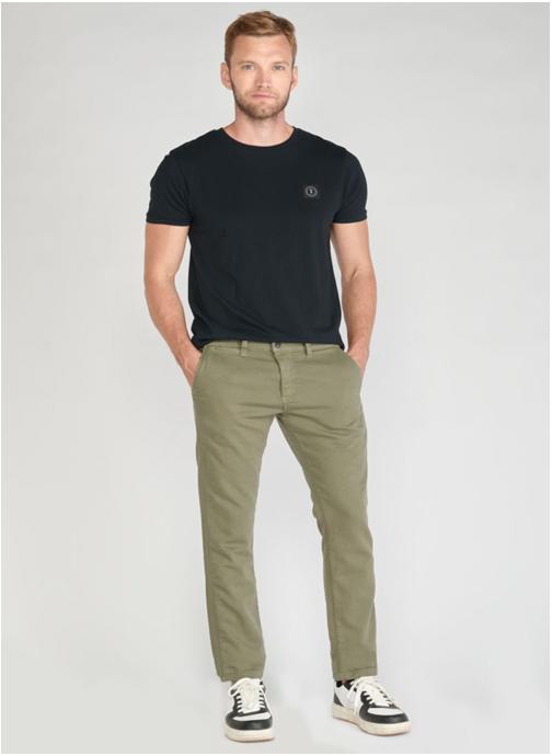 Le temps des cerises Pantalons droits Pantalon chino JOGG Green homme vert