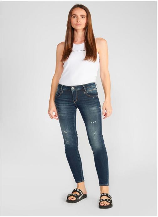 Le temps des cerises Jeans droit Jeans push-up slim PULP Blue femme bleu