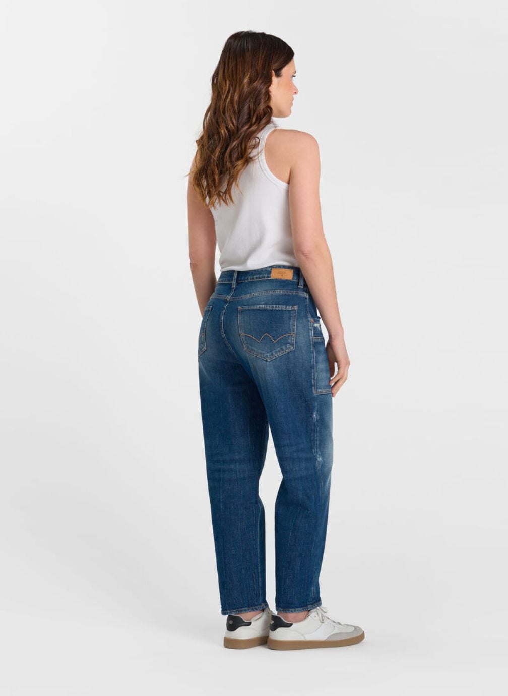 Jeans droit Jeans loose Blue femme bleu Le temps des cerises Jeans droit Jeans loose Blue femme bleu Bleu