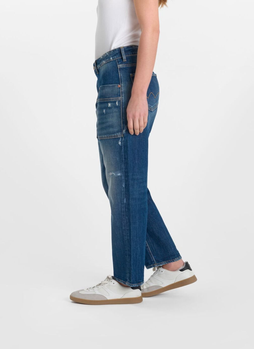 Jeans droit Jeans loose Blue femme bleu Le temps des cerises Jeans droit Jeans loose Blue femme bleu Bleu