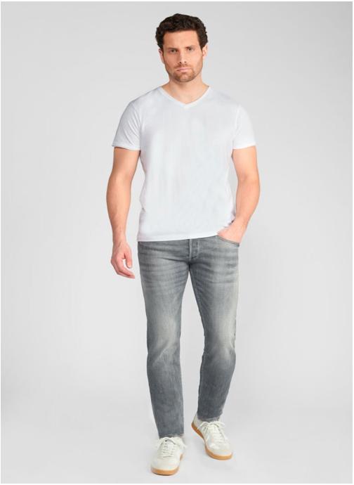 Le temps des cerises Jeans droit Jeans slim stretch 700/11 Grey homme gris