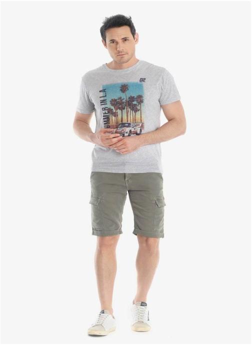 Le temps des cerises Bermudas Bermuda short DAMON Green homme vert