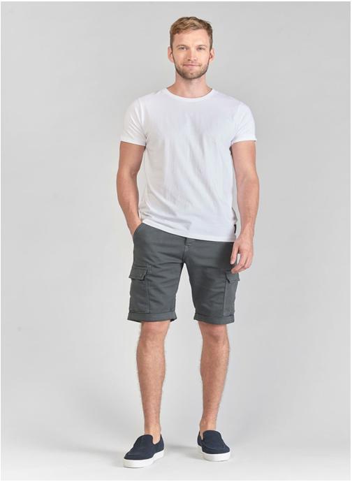 Le temps des cerises Bermudas Bermuda short en jeans DAMON Grey homme gris