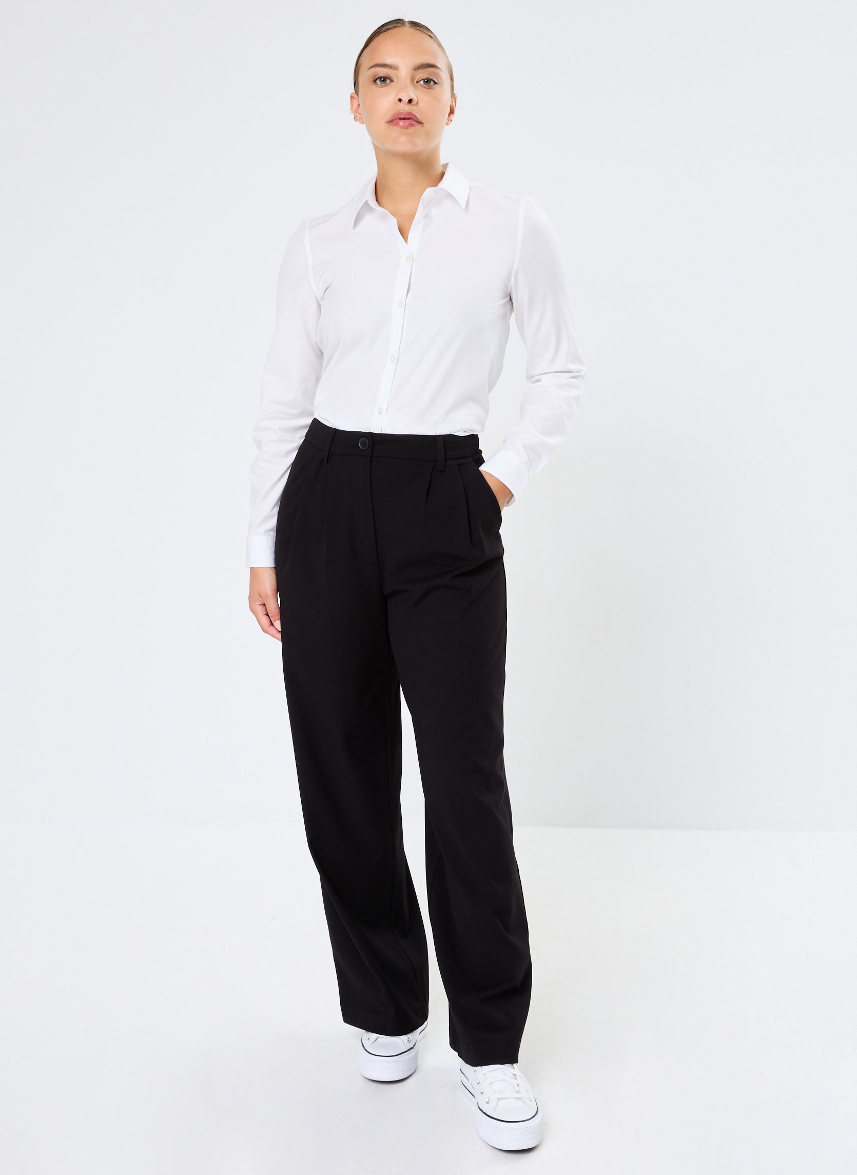Pantalons de costume PEINTURE femme noir MADE BY Pantalons de costume PEINTURE femme noir JET BLACK