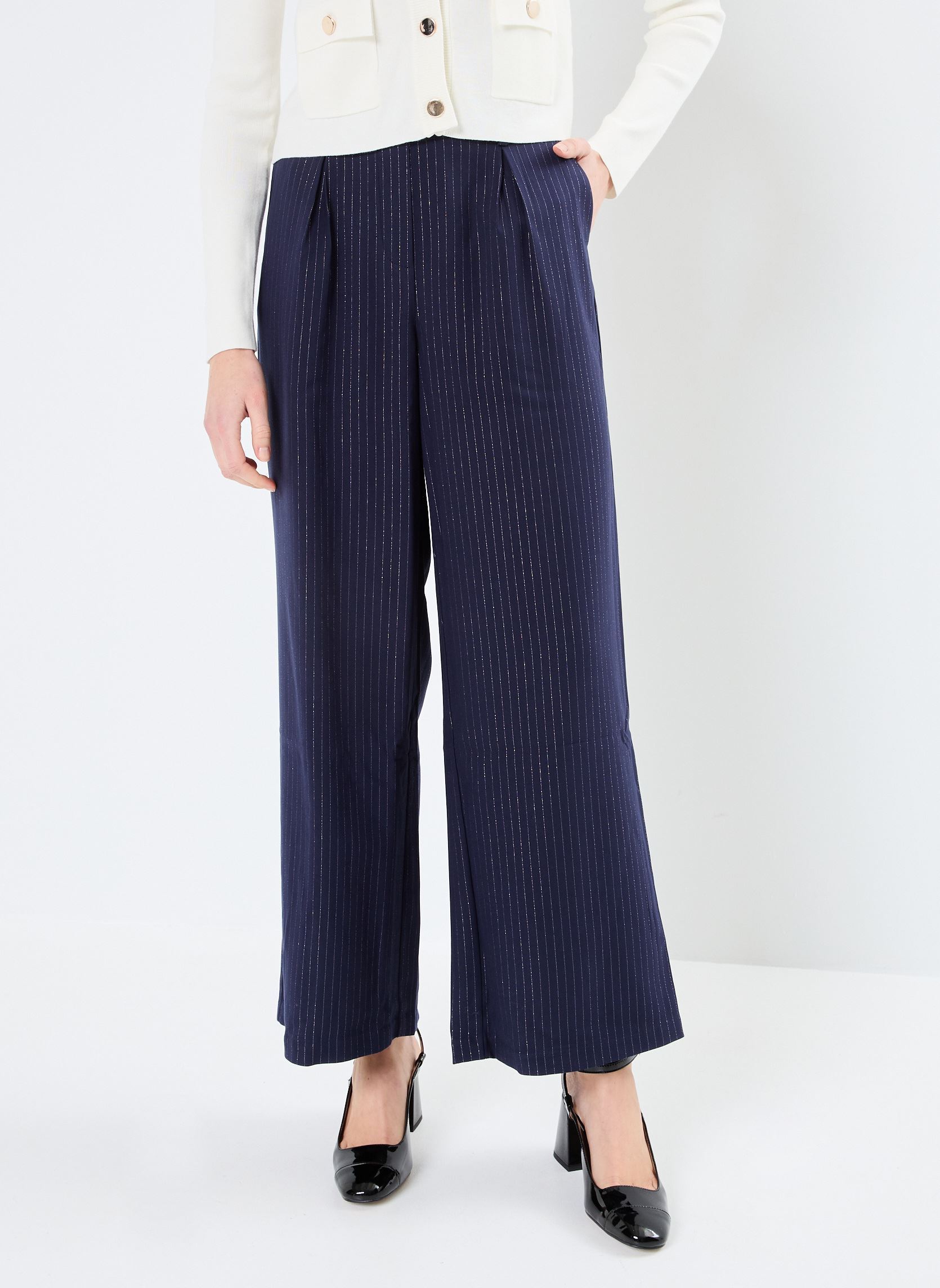 Pantalons larges PRAYANA femme bleu Georgia Rose Pantalons larges PRAYANA femme bleu RAY-BANQUIER-B