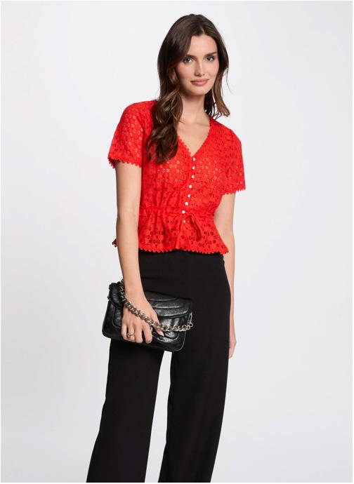 T Shirt Manche Courte Femme T-shirt Manches Courtes Morgan Mix